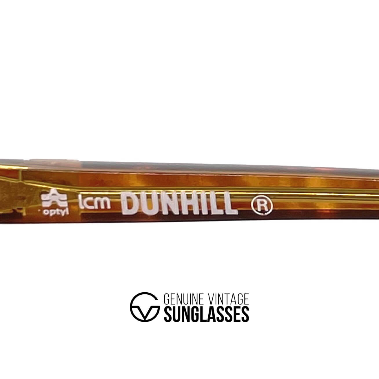 Vintage DUNHILL 6097 tortoise orange luxury sunglasses
