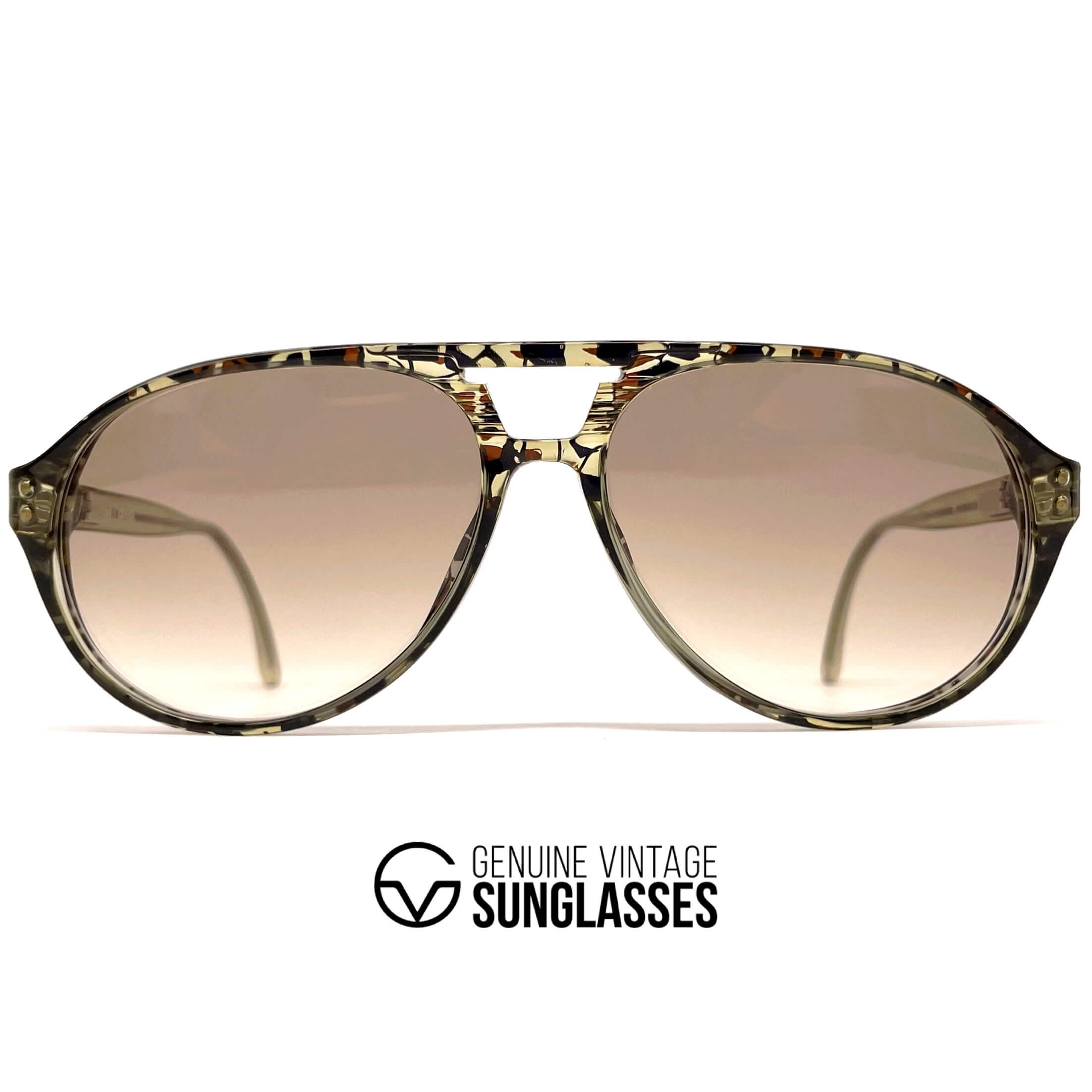 Vintage CARRERA 5747 marbled aviator designer sunglasses