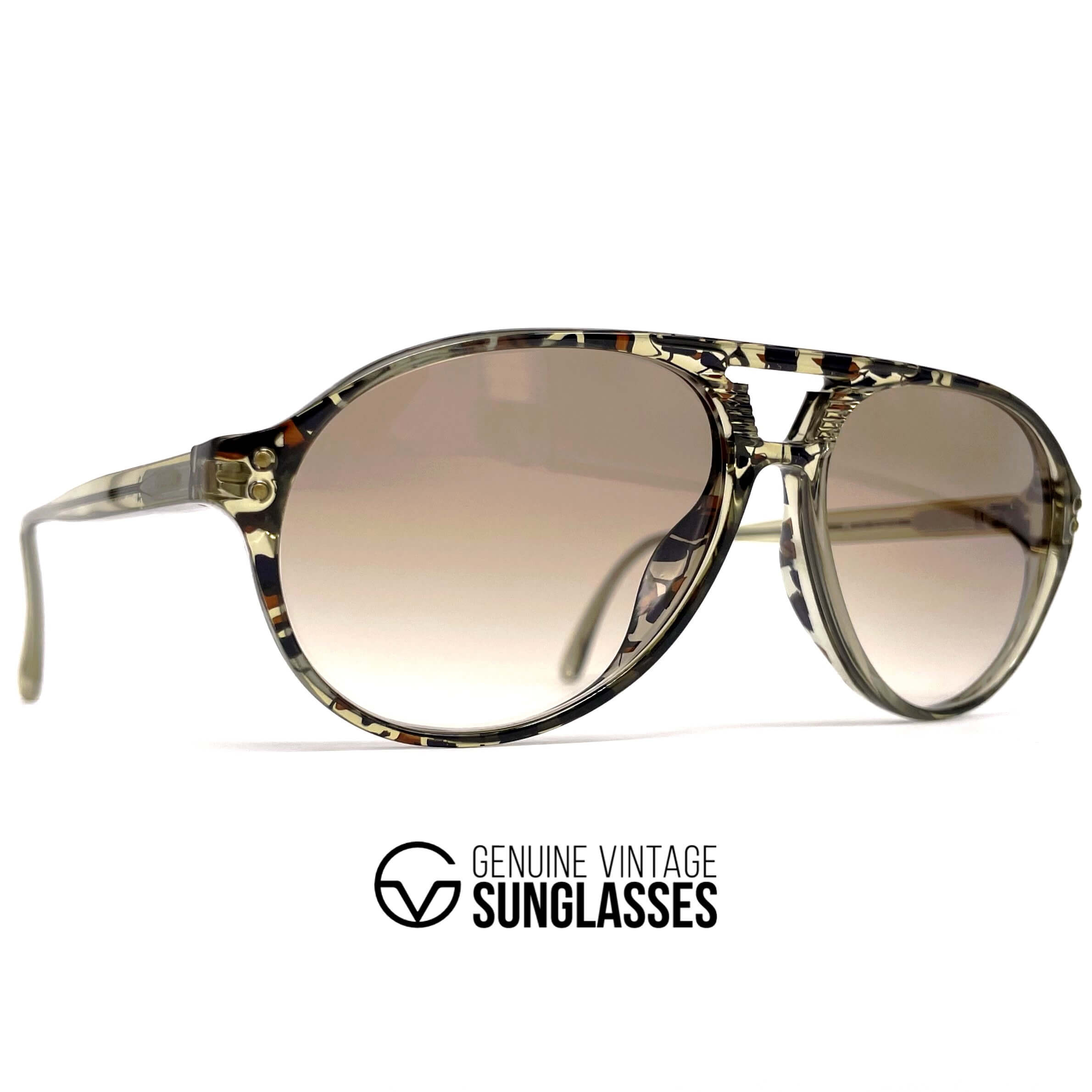 Vintage CARRERA 5747 marbled aviator designer sunglasses