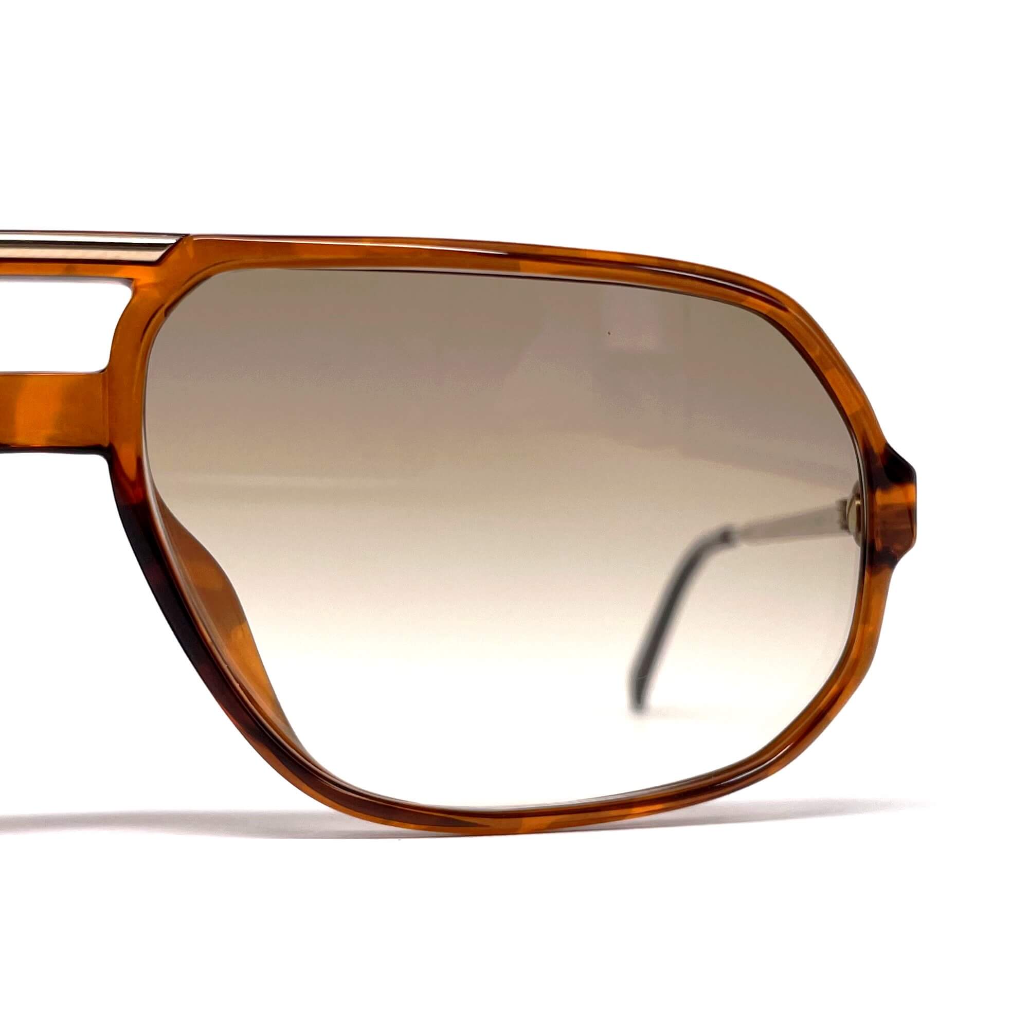 Vintage CARRERA 5311 brown designer aviator large sunglasses