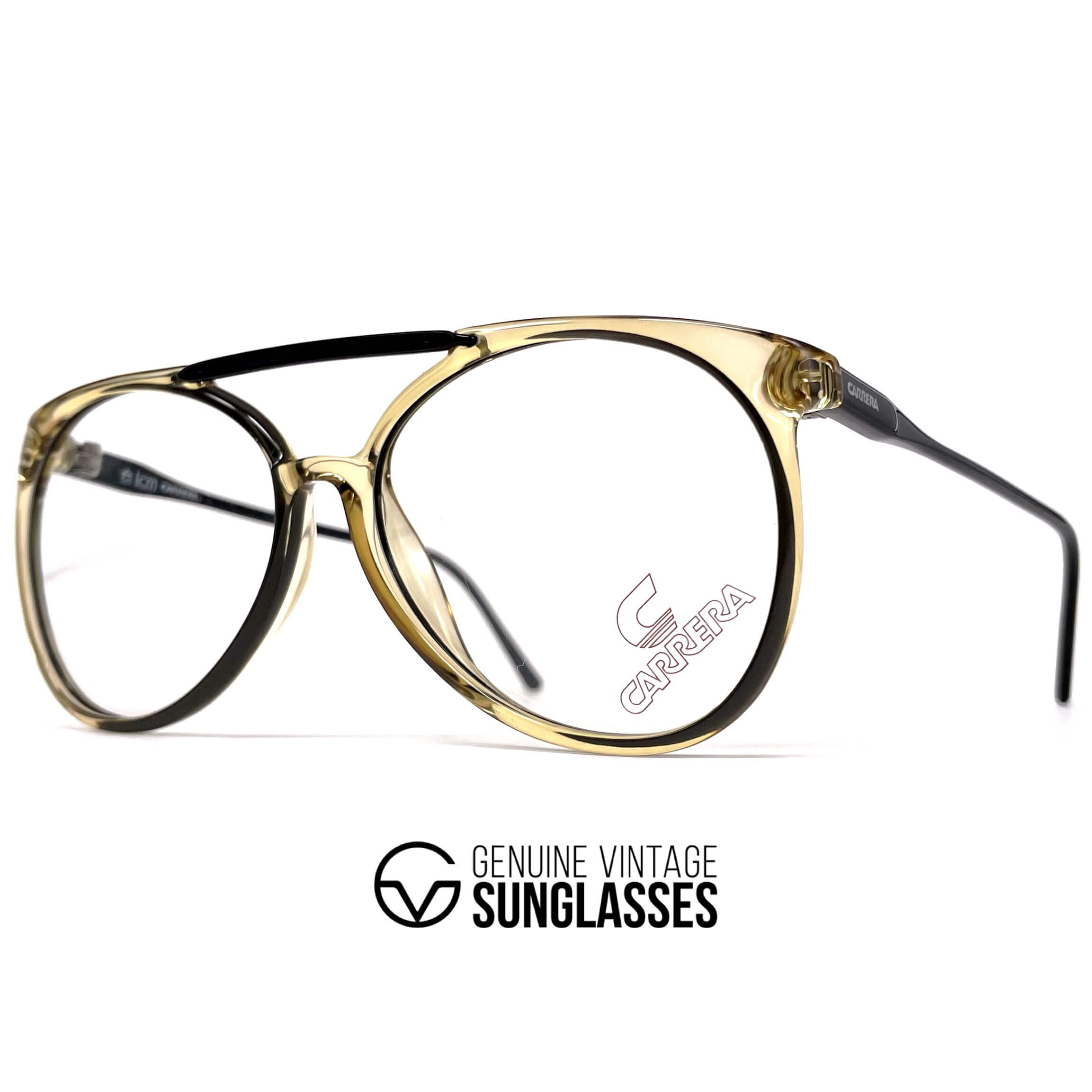 Vintage CARRERA 5332 black crystal designer glasses frames