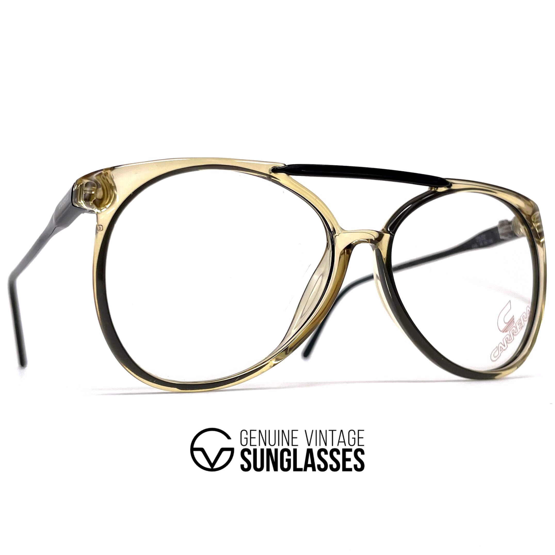Vintage CARRERA 5332 black crystal designer glasses frames
