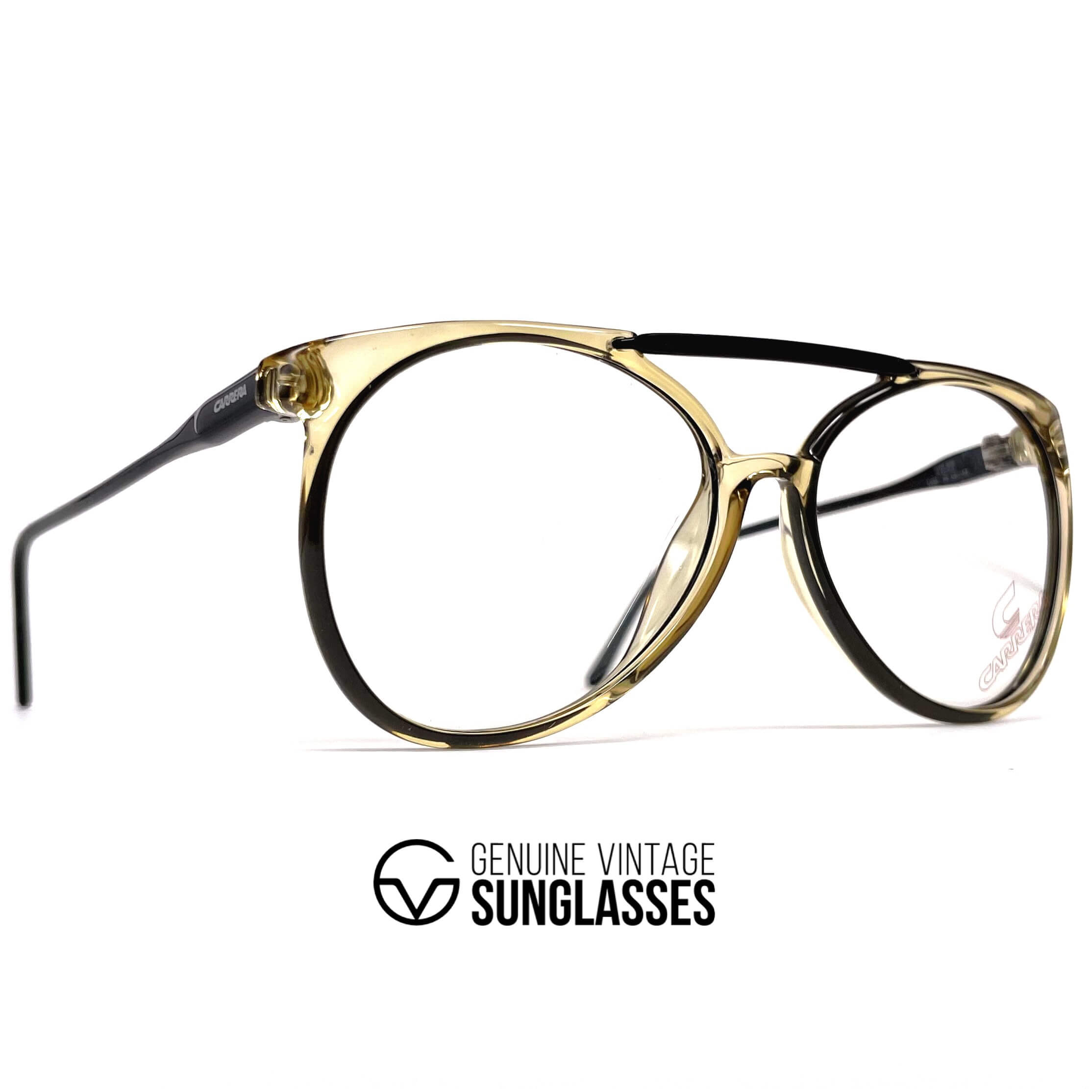 Vintage CARRERA 5332 black crystal designer glasses frames