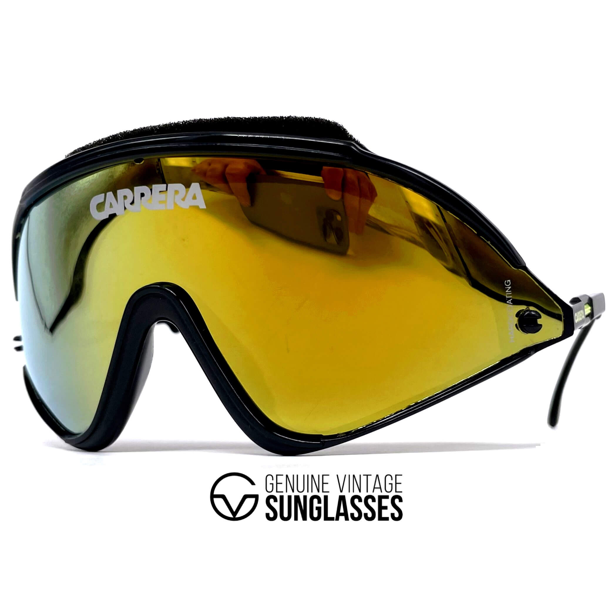 Vintage CARRERA 5435 VARIO rare black sports sunglasses