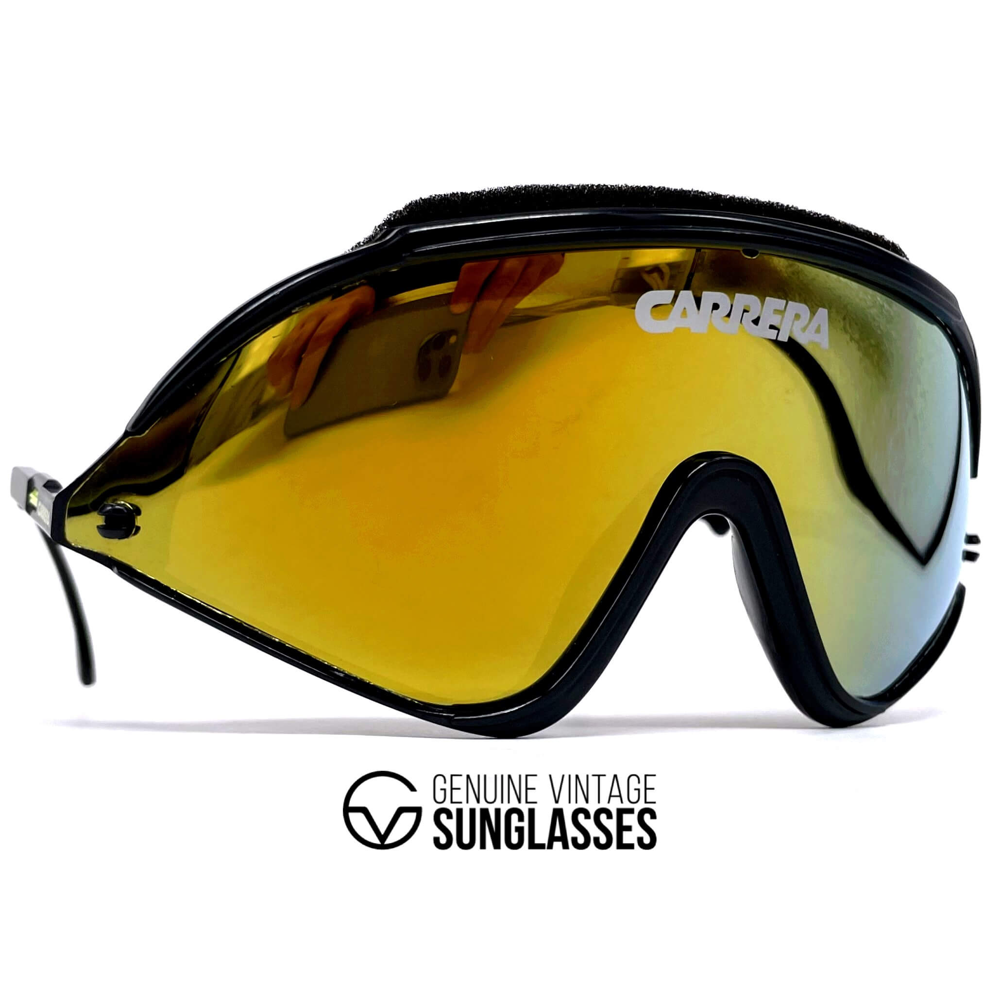 Vintage CARRERA 5435 VARIO rare black sports sunglasses
