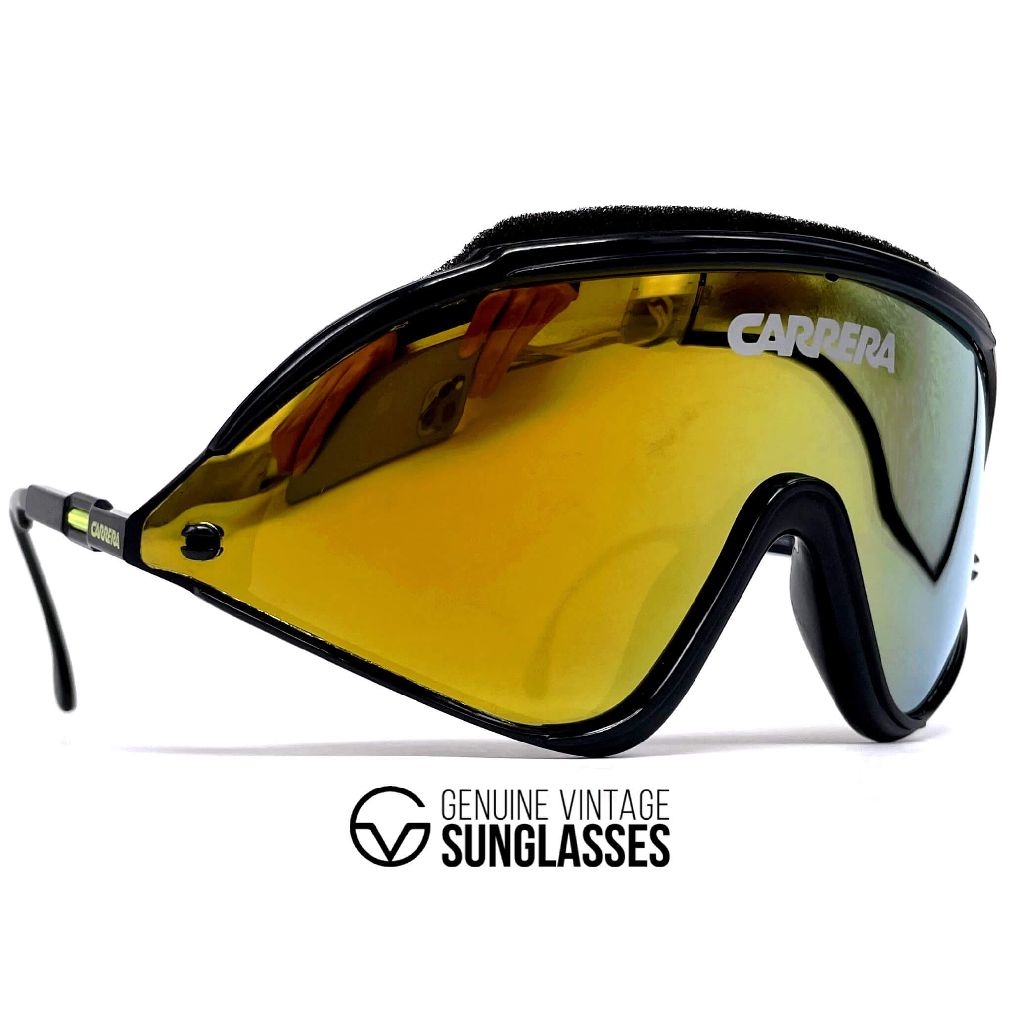 Vintage CARRERA 5435 VARIO rare black sports sunglasses