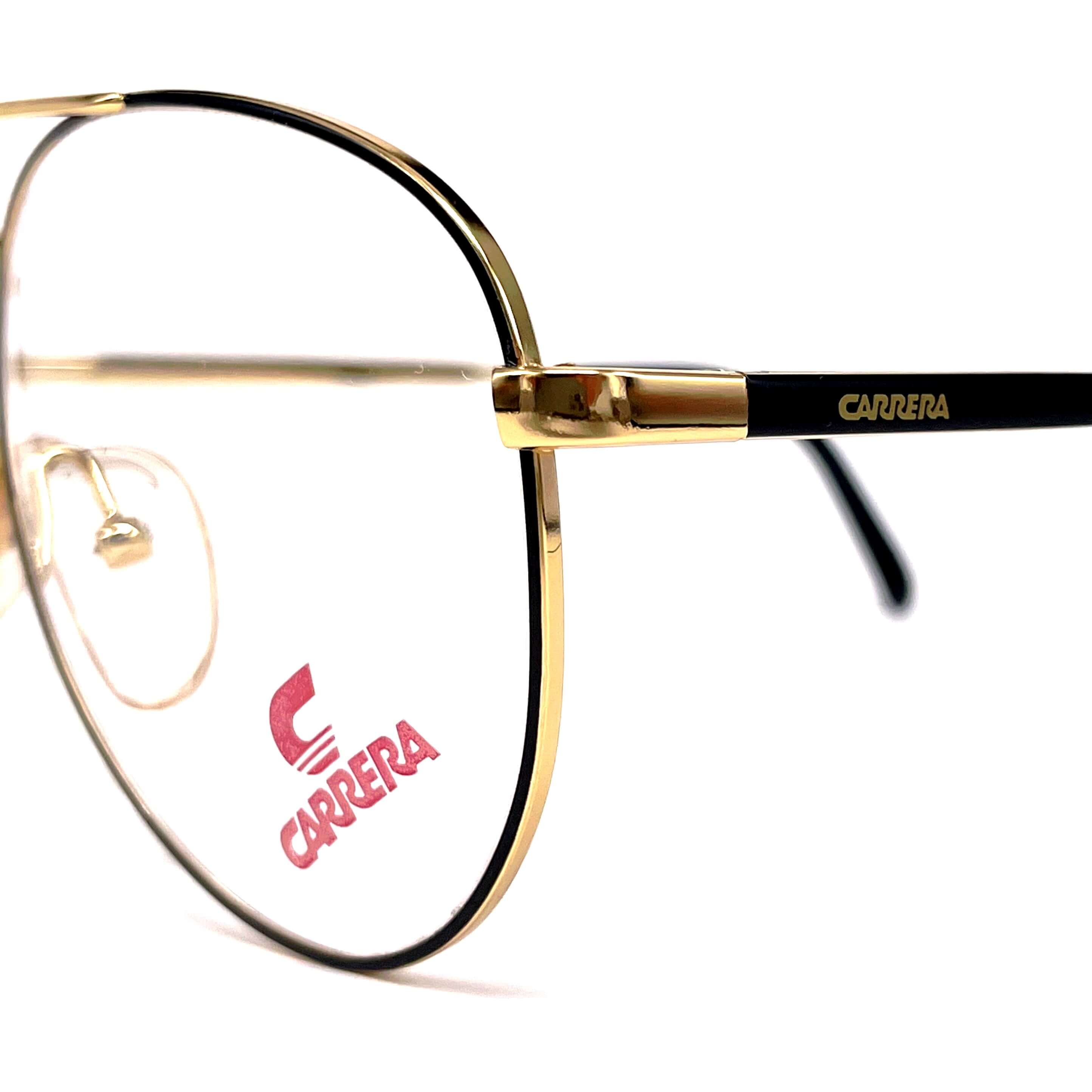 Vintage CARRERA 5748 rare gold aviator glasses frames