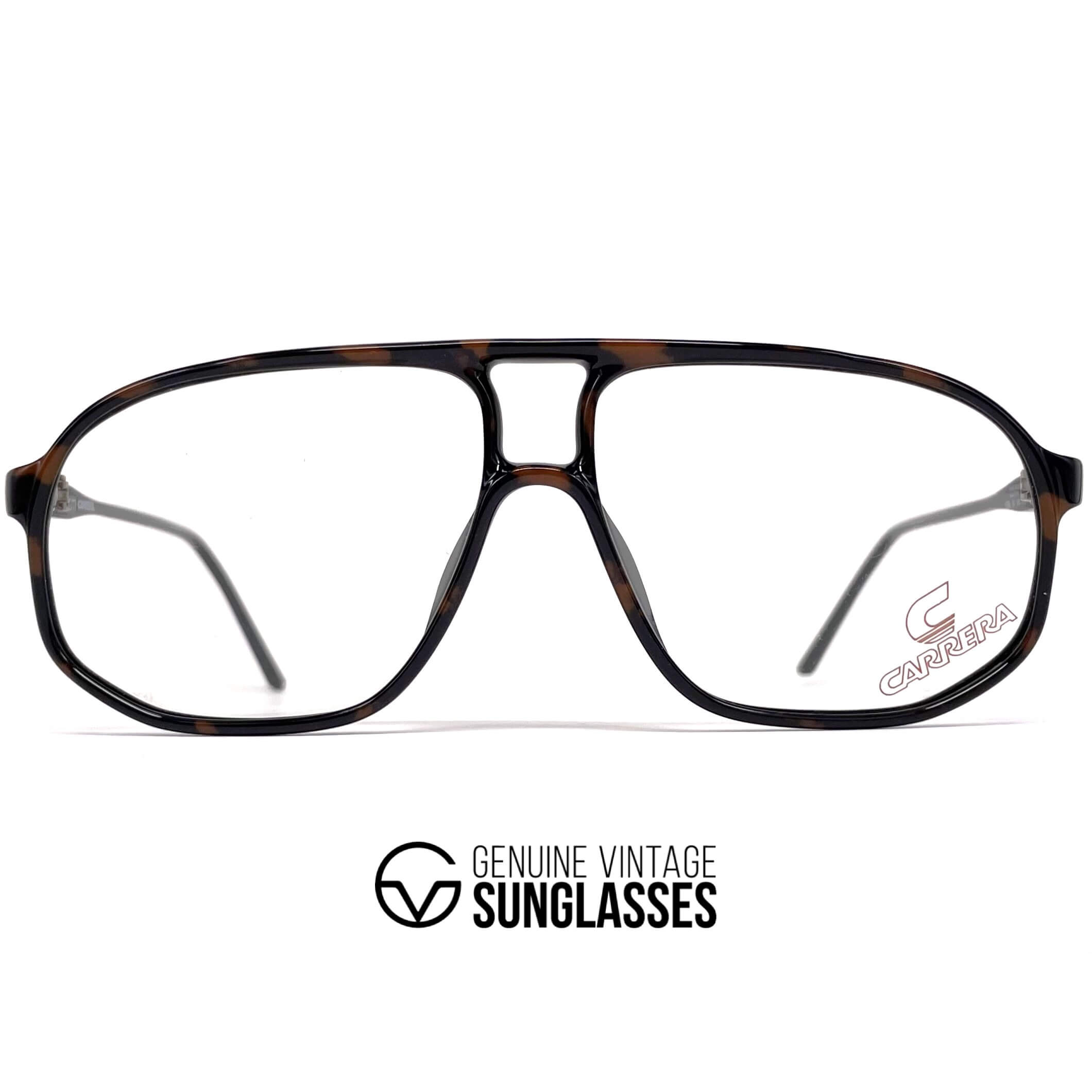 Vintage CARRERA 5325 havana aviator designer glasses frames