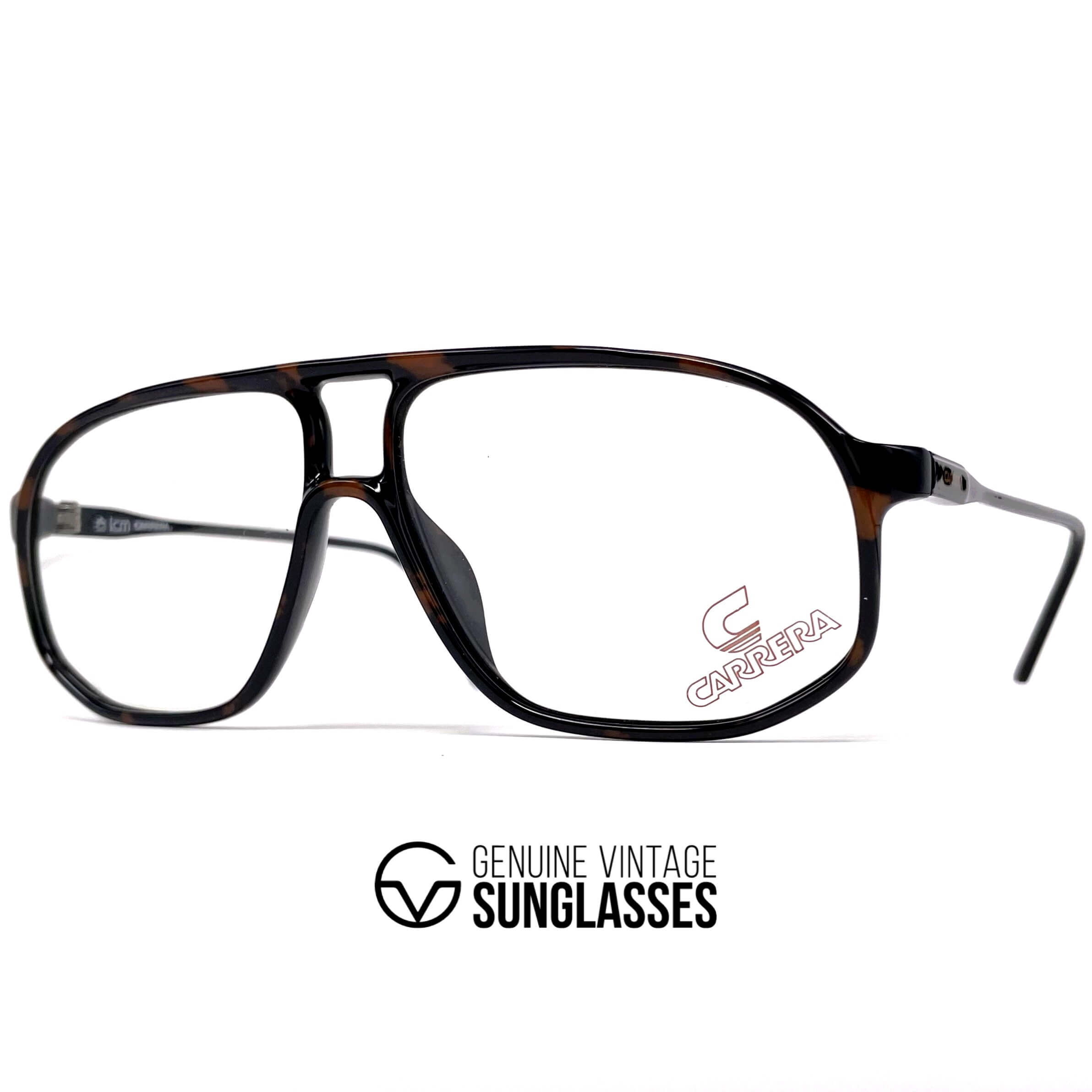 Vintage CARRERA 5325 havana aviator designer glasses frames