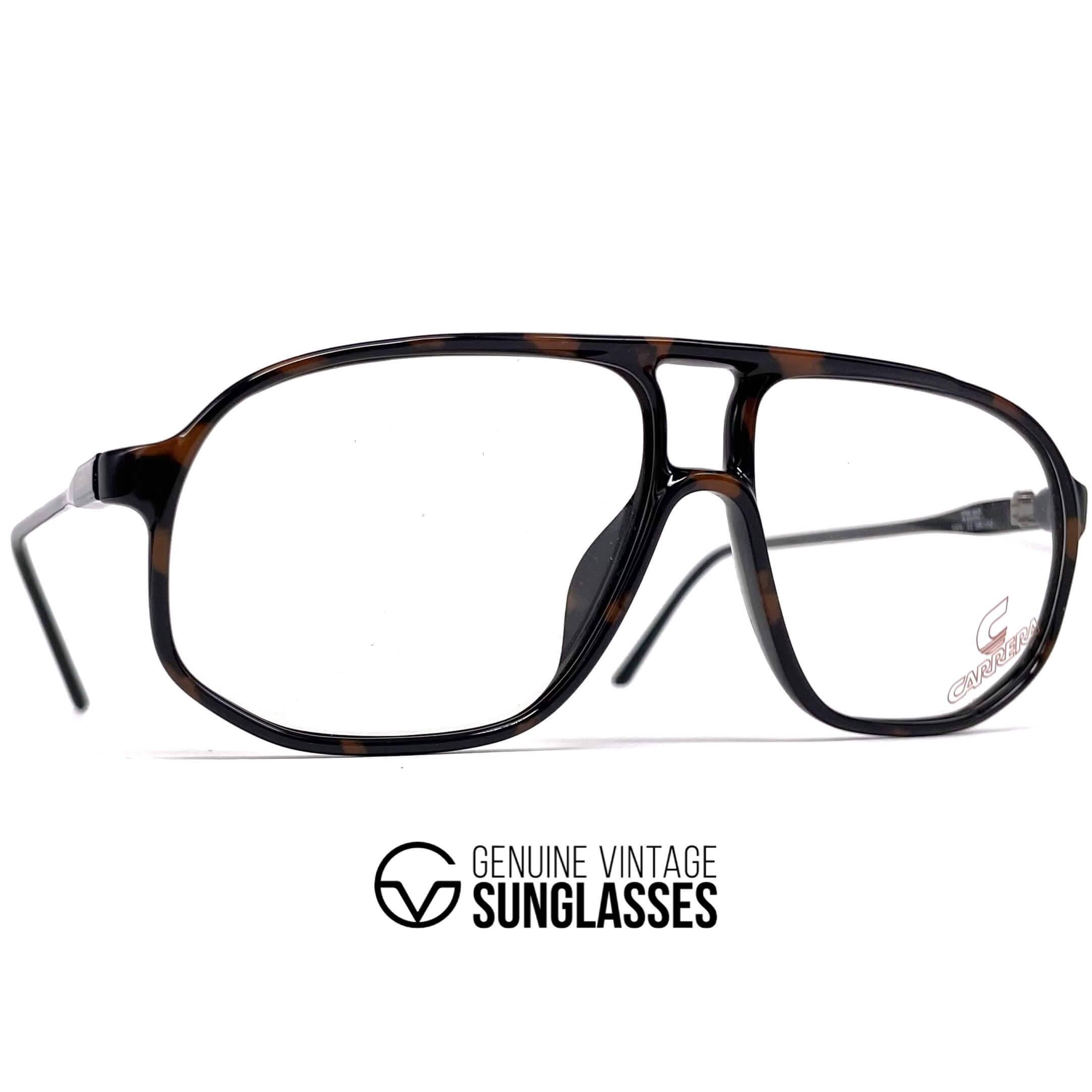 Vintage CARRERA 5325 havana aviator designer glasses frames