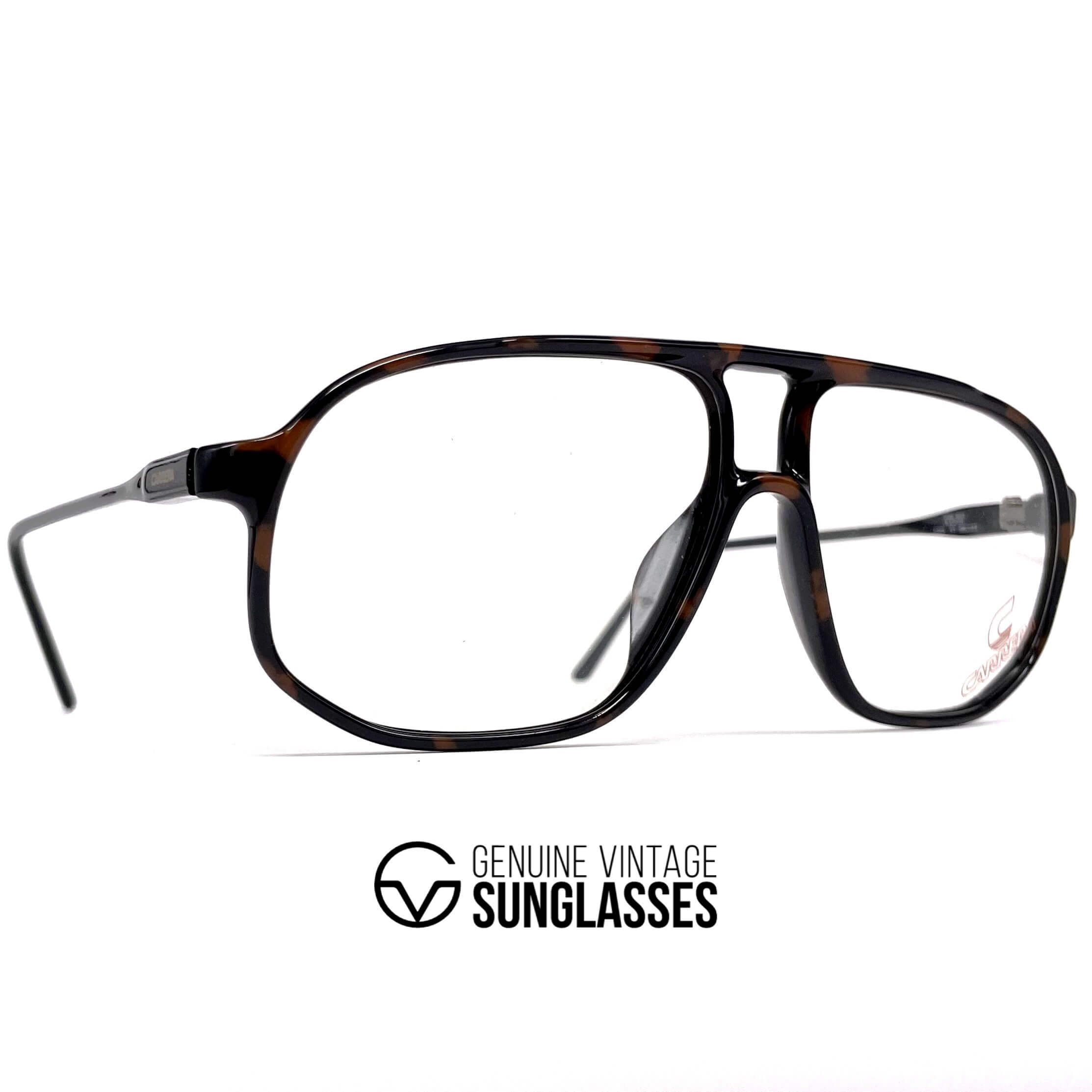 Vintage CARRERA 5325 havana aviator designer glasses frames