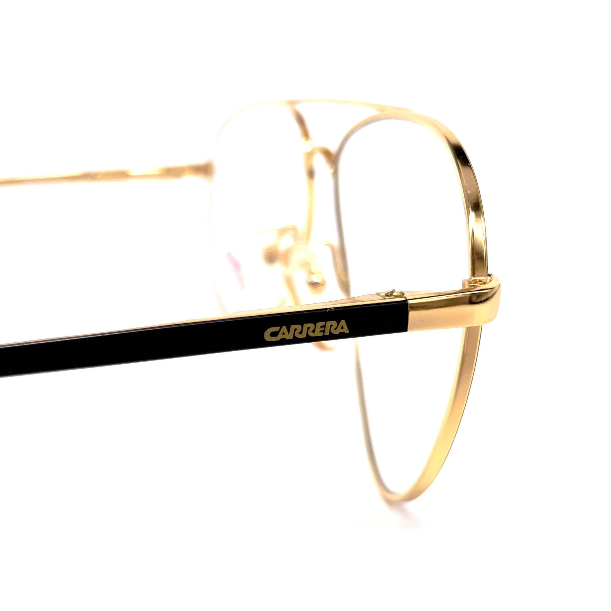 Vintage CARRERA 5748 rare gold aviator glasses frames