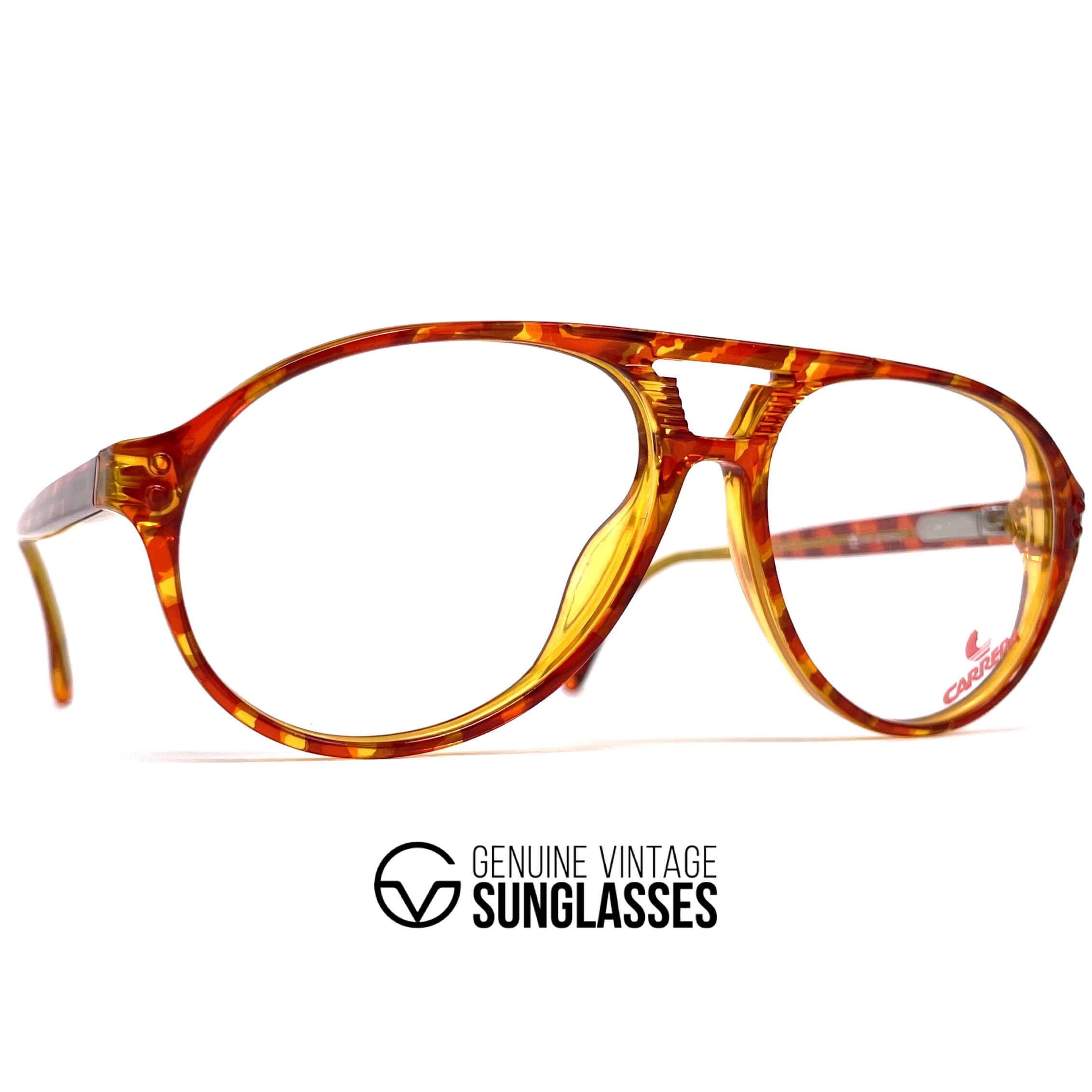Vintage CARRERA 5747 tortoise shell aviator designer glasses frames
