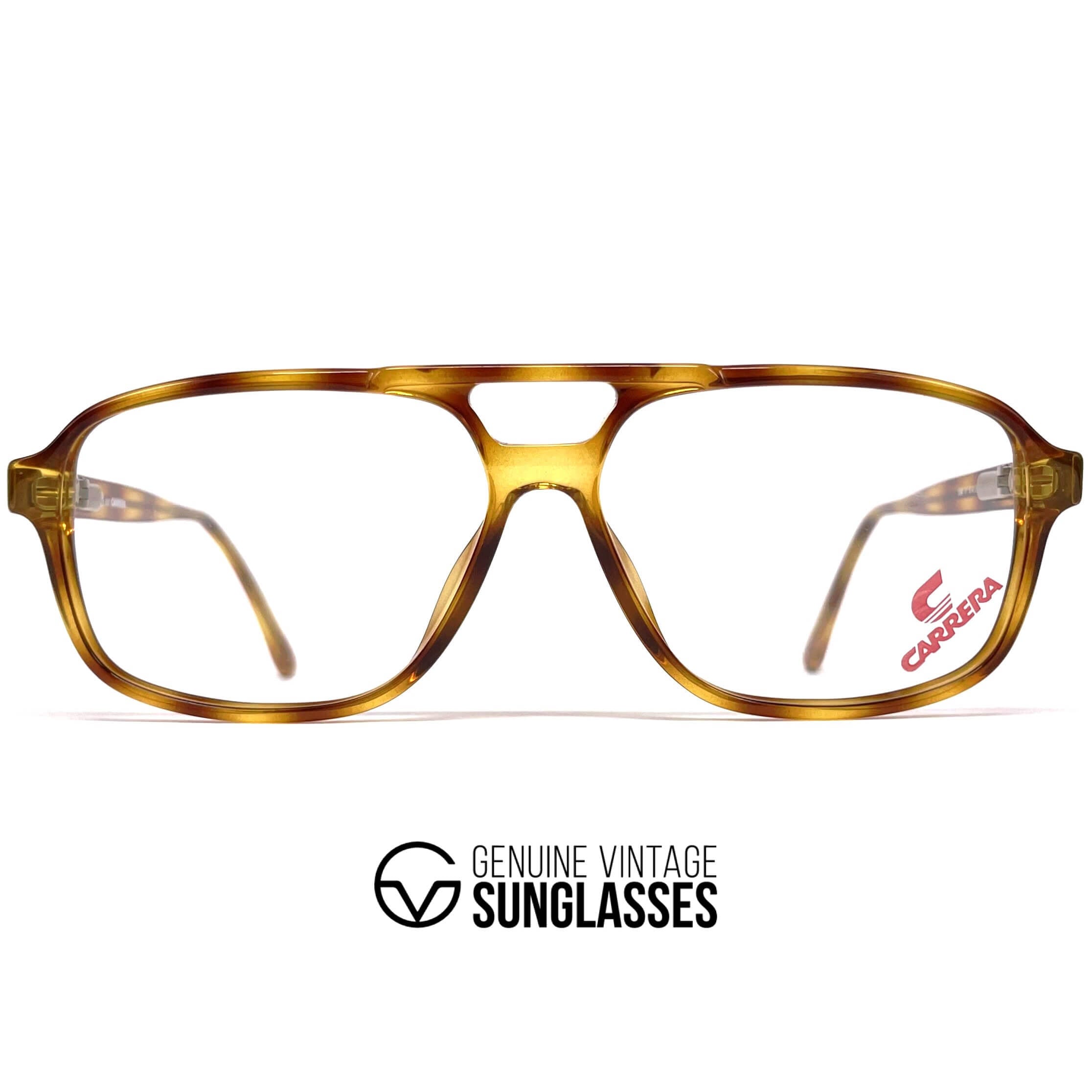 Vintage CARRERA 5394 tortoise shell aviator designer glasses frames