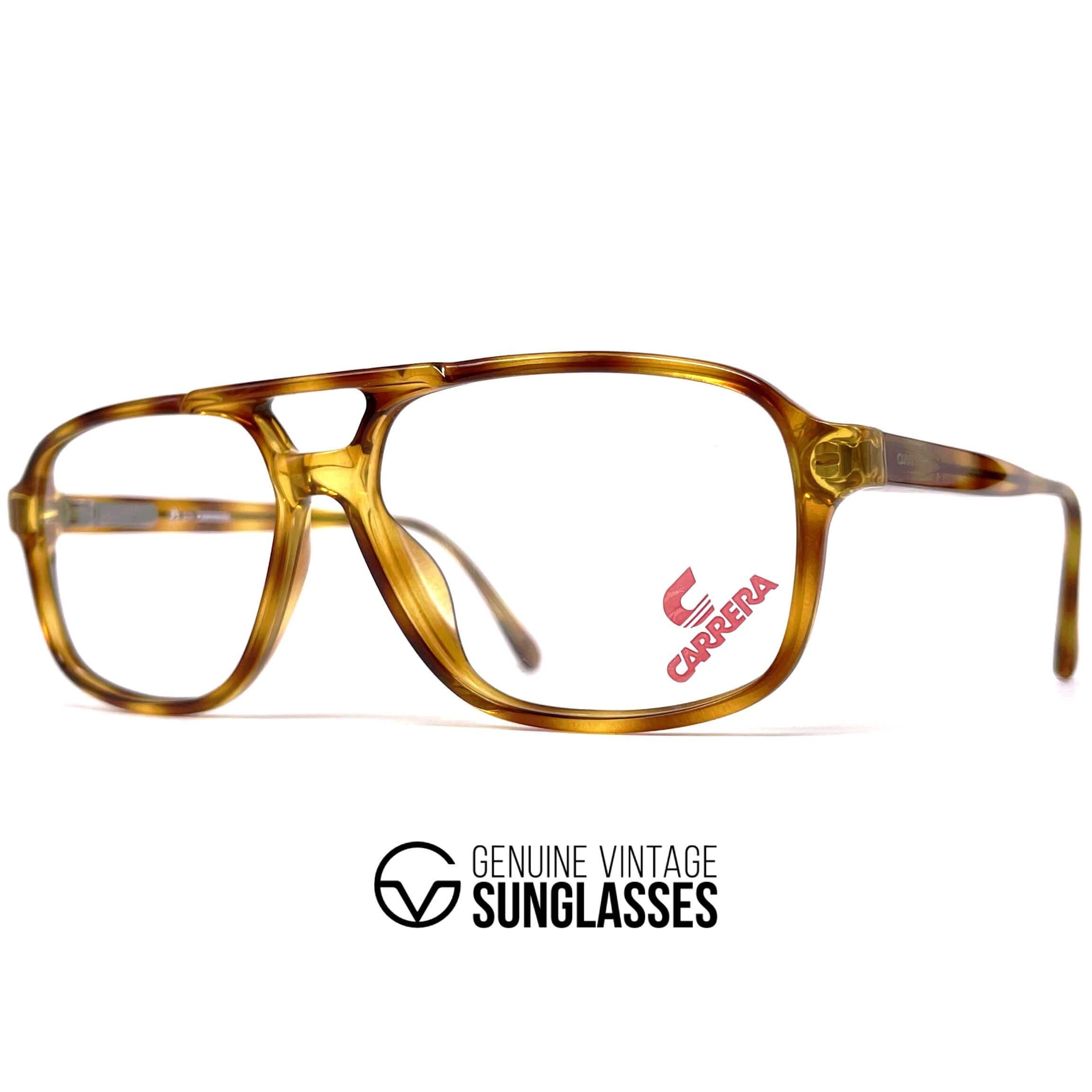 Vintage CARRERA 5394 tortoise shell aviator designer glasses frames