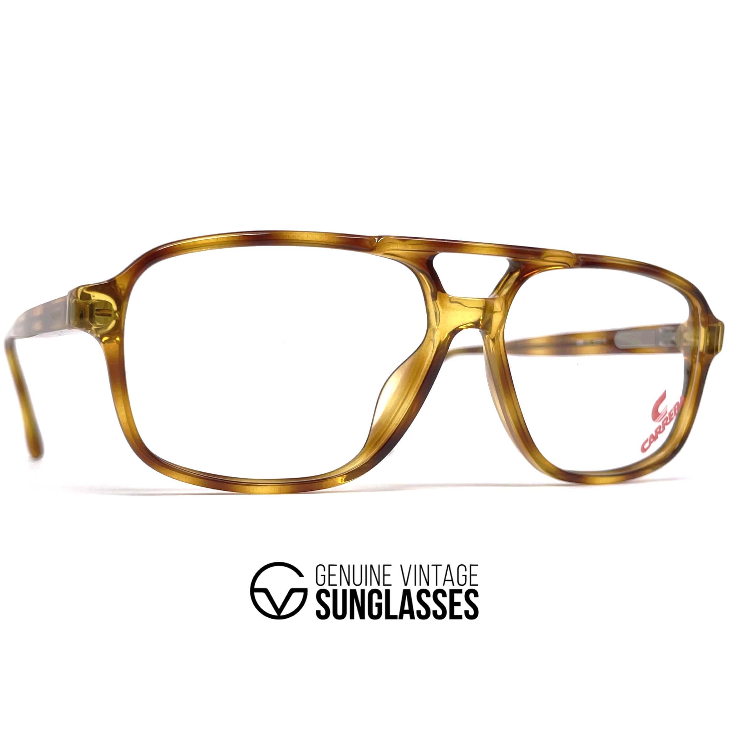 Vintage CARRERA 5394 tortoise shell aviator designer glasses frames