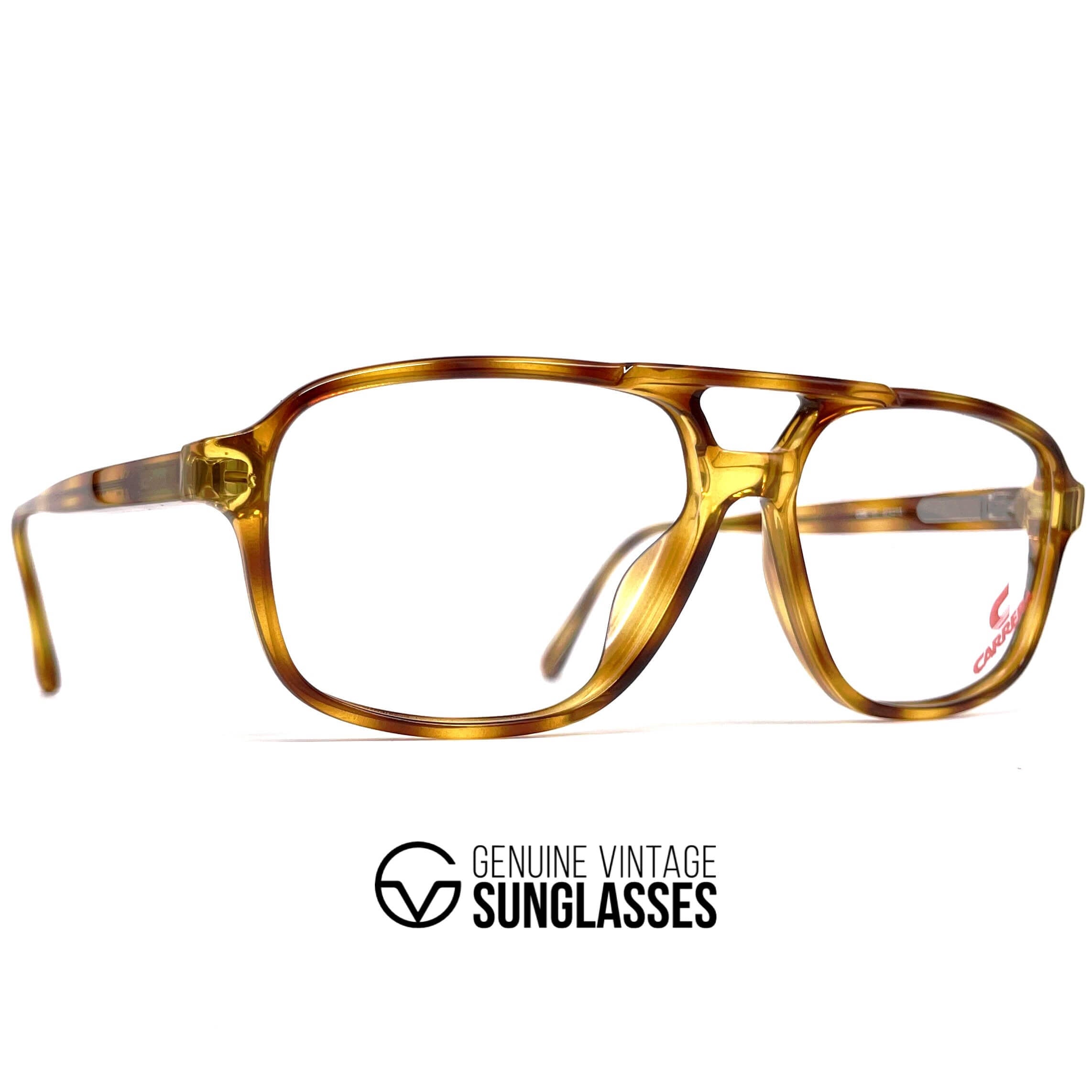 Vintage CARRERA 5394 tortoise shell aviator designer glasses frames