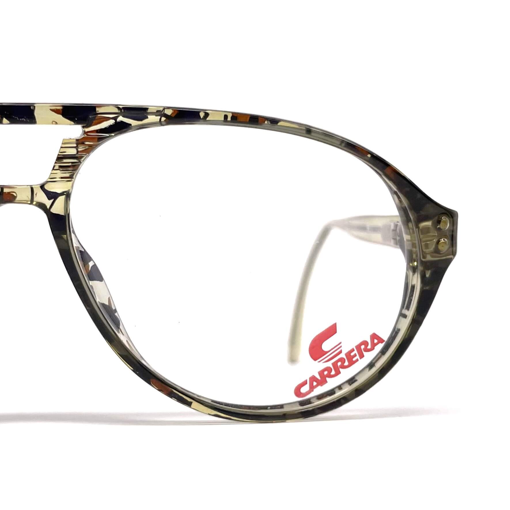 Vintage CARRERA 5747 marbled aviator designer glasses frames