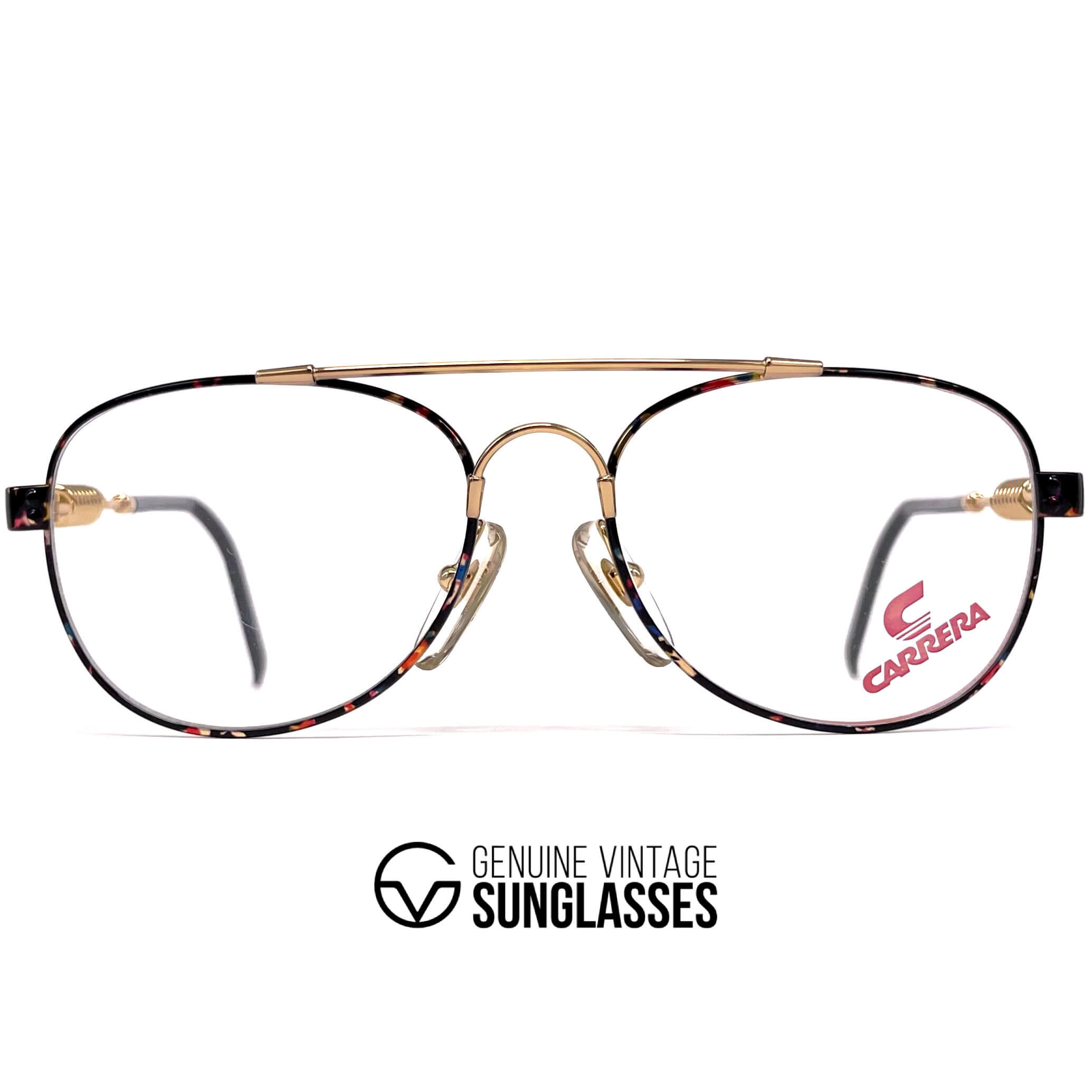 Vintage CARRERA 5742 rare gold coil springs glasses frames