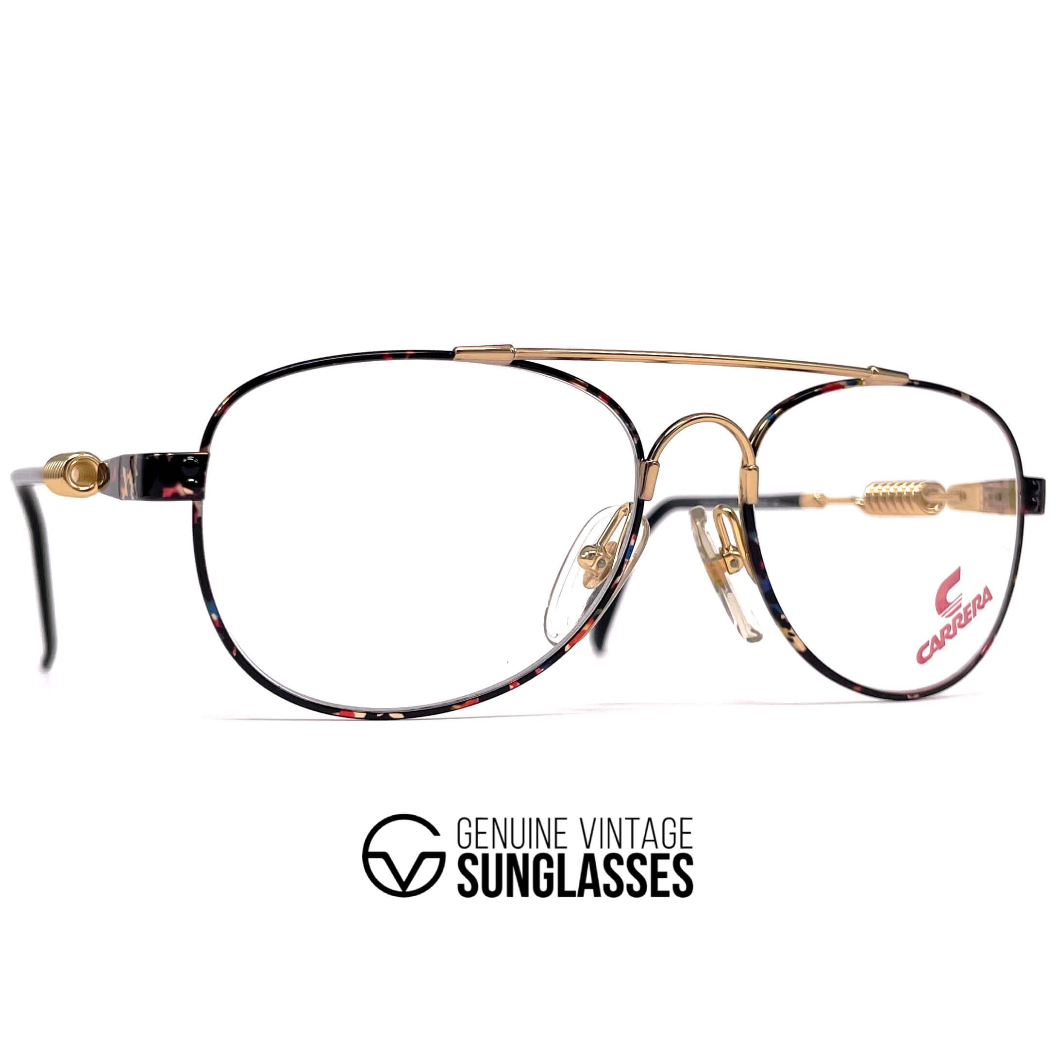 Vintage CARRERA 5742 rare gold coil springs glasses frames