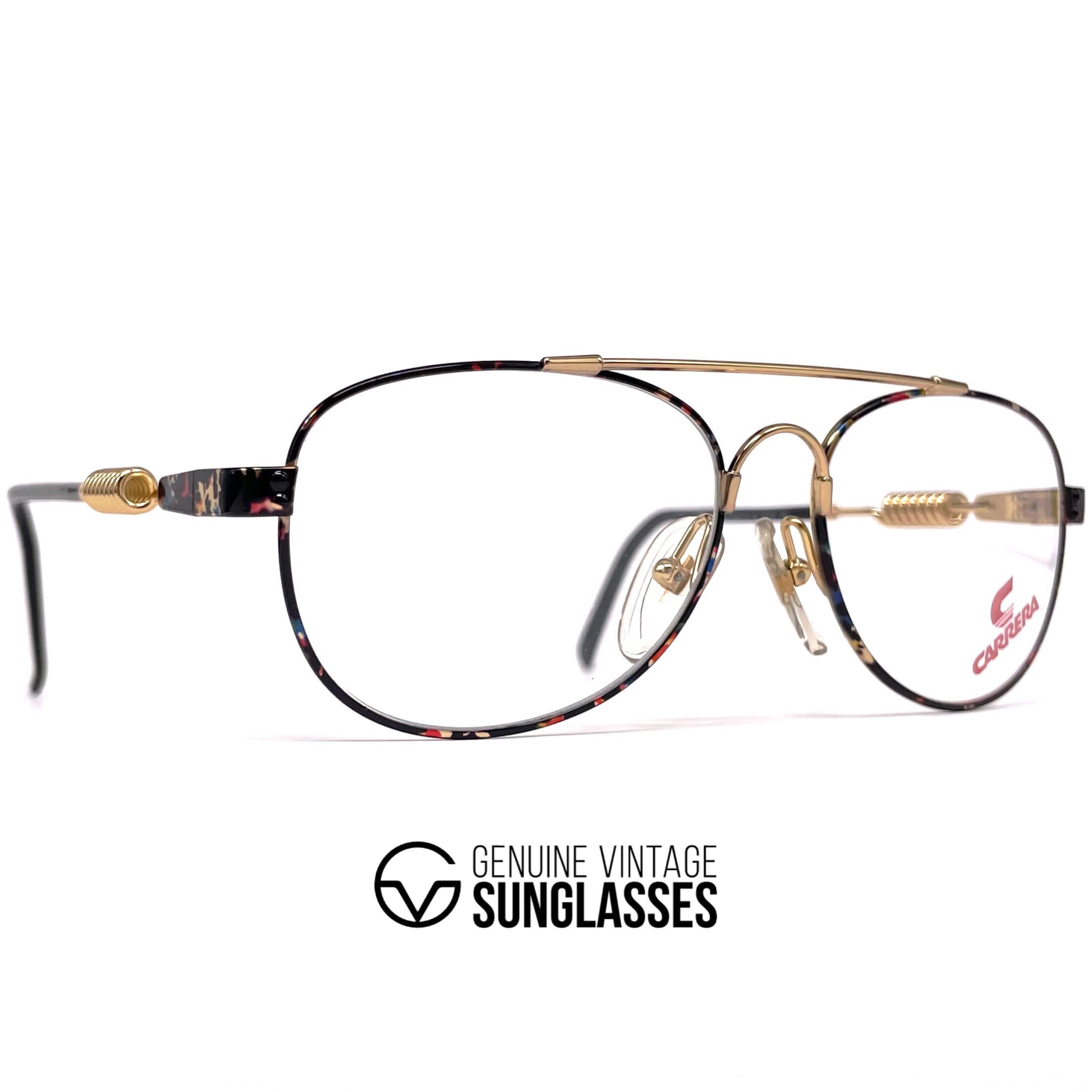 Vintage CARRERA 5742 rare gold coil springs glasses frames