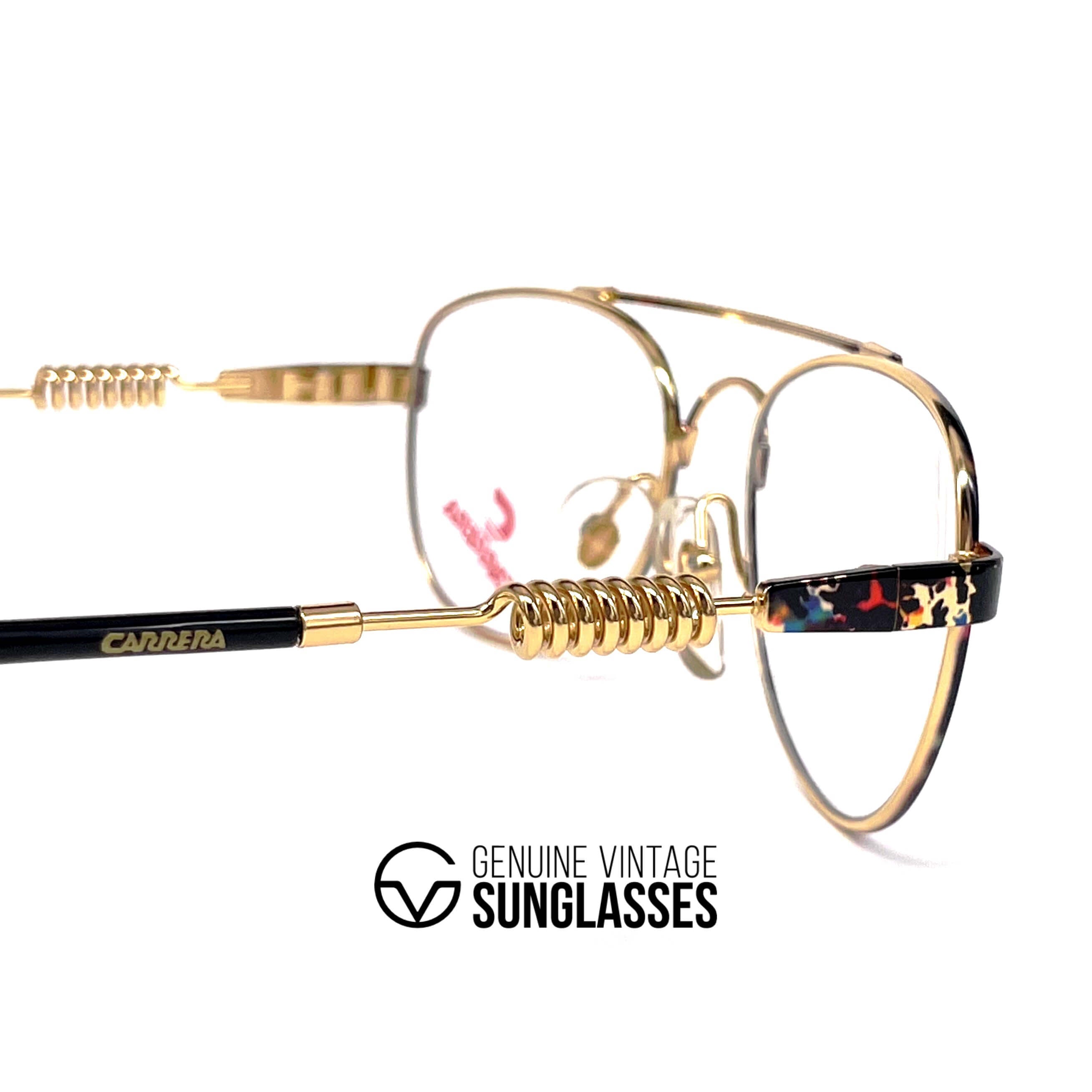Vintage CARRERA 5742 rare gold coil springs glasses frames