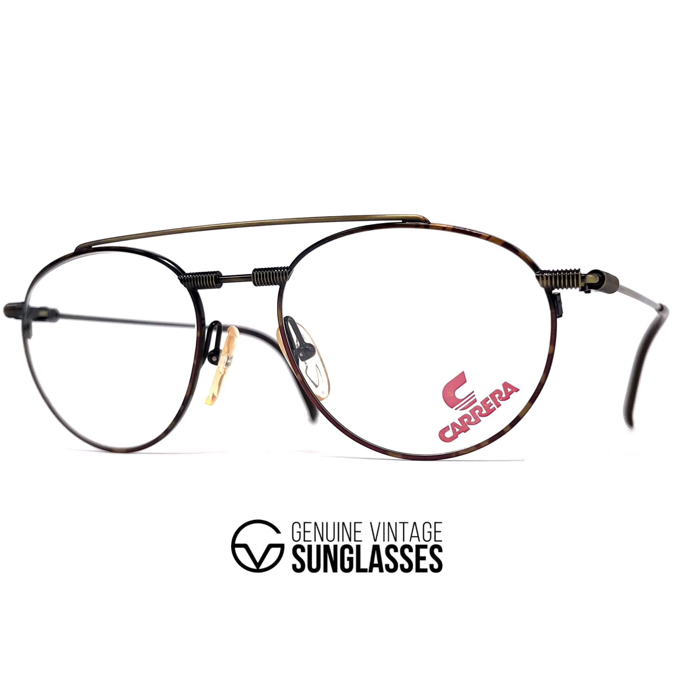Vintage CARRERA 5756 rare havana aviatior glasses frames
