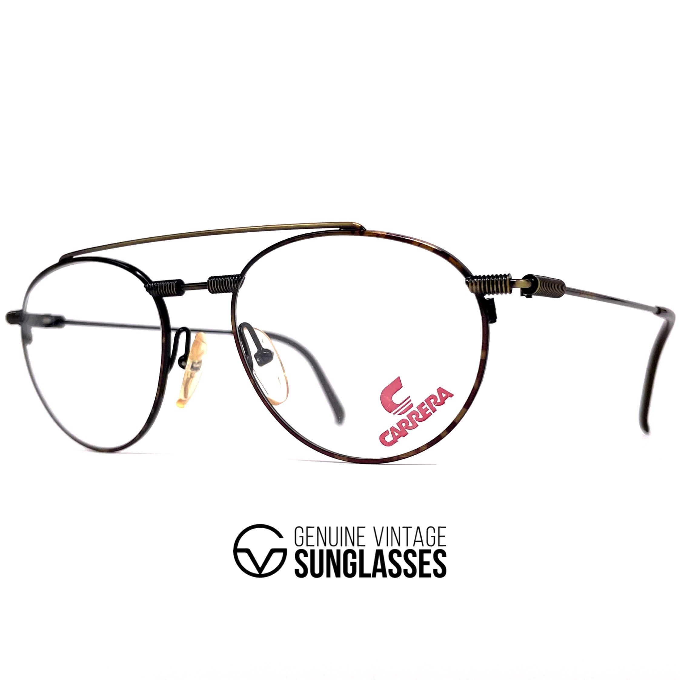 Vintage CARRERA 5756 rare havana aviatior glasses frames