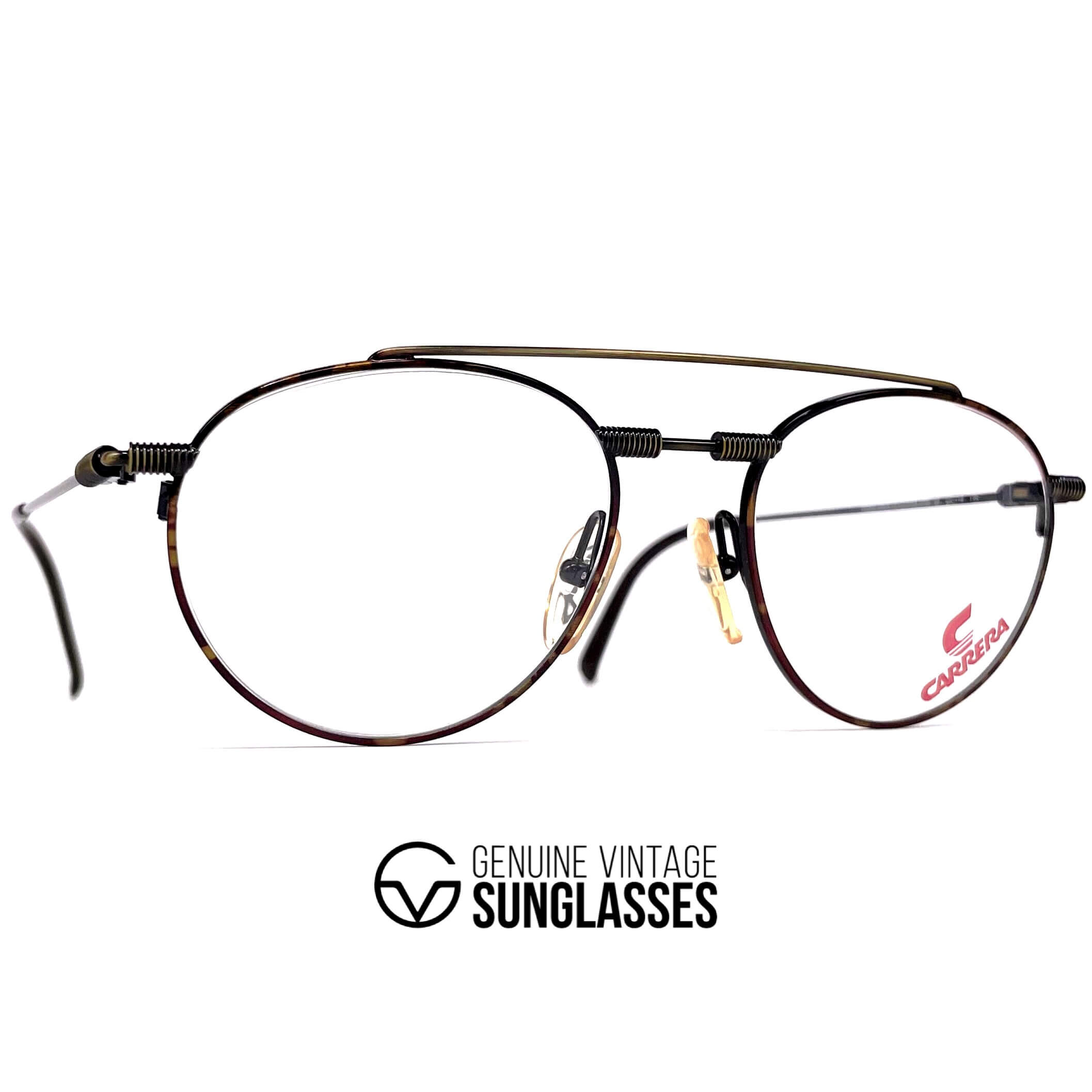 Vintage CARRERA 5756 rare havana aviatior glasses frames