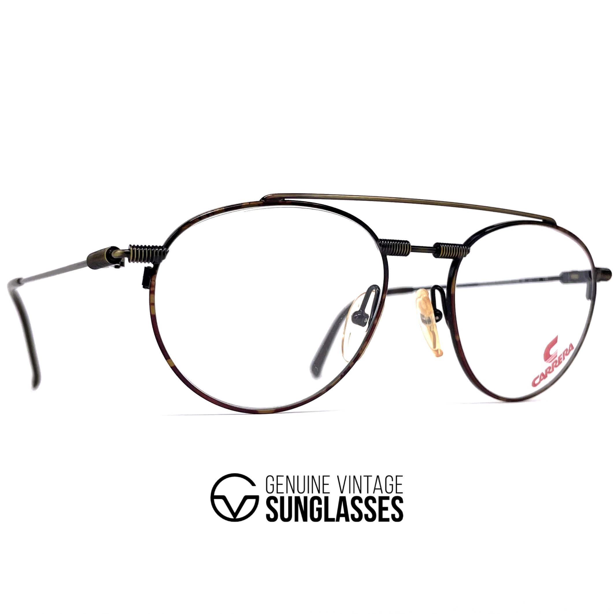 Vintage CARRERA 5756 rare havana aviatior glasses frames