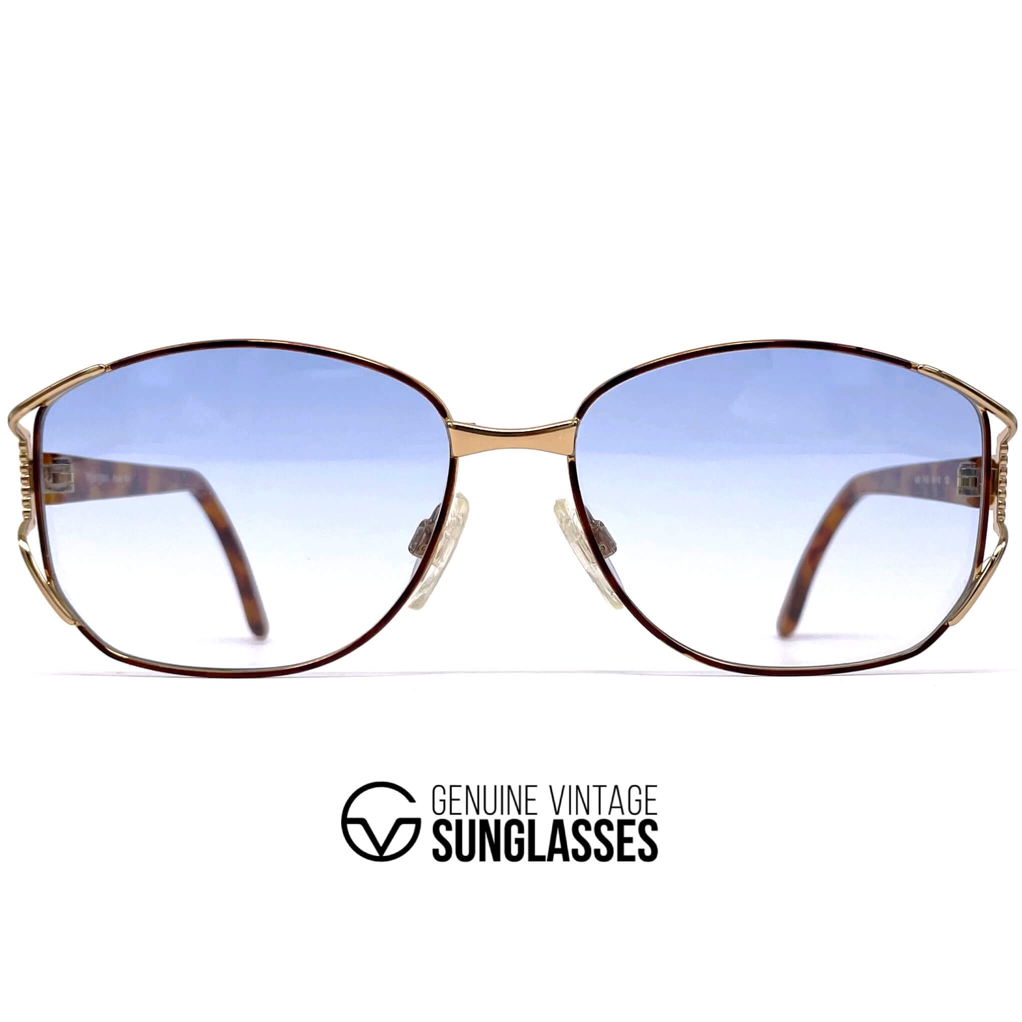 Vintage YVES SAINT LAURENT 4028 gold sunglasses