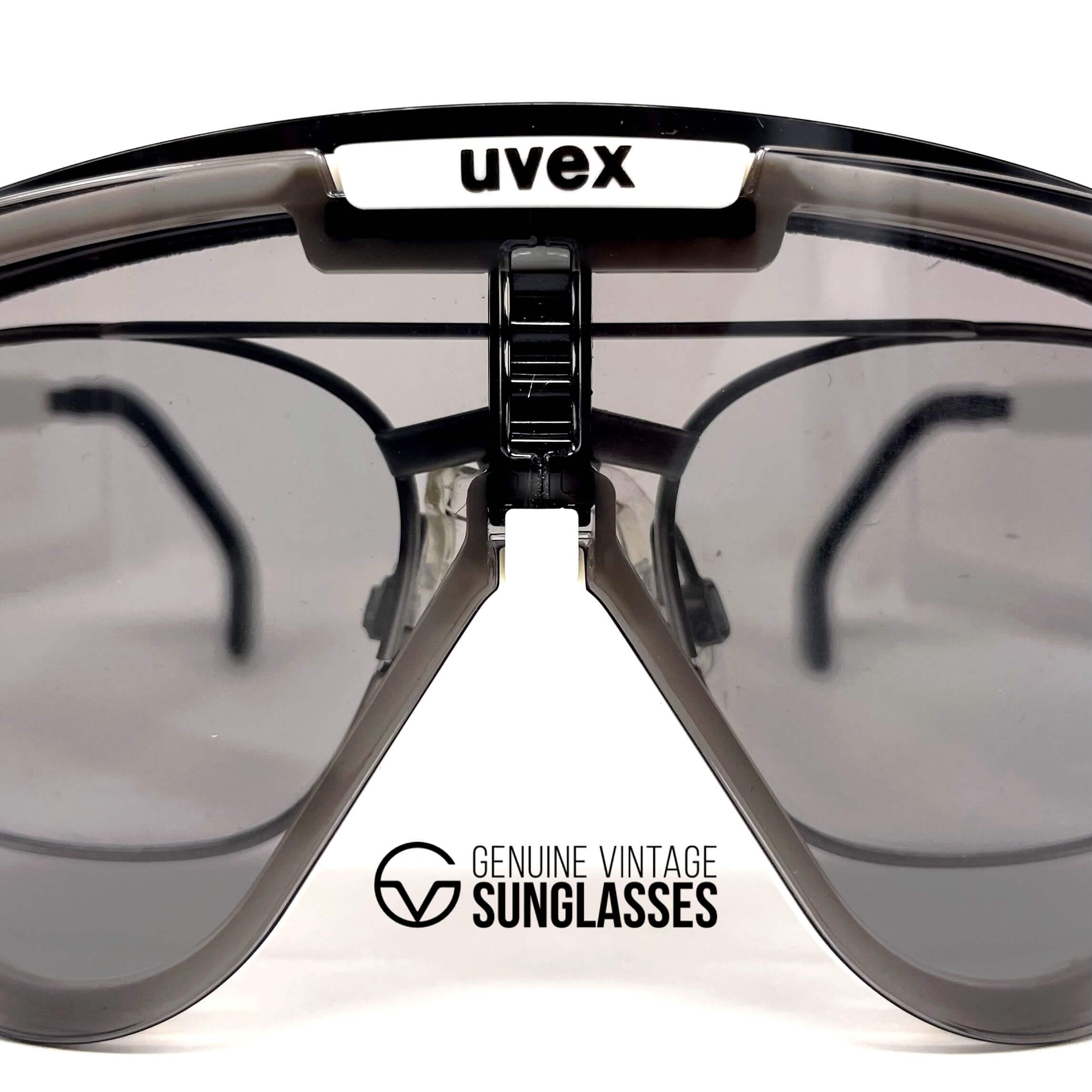 Vintage UVEX "Take Off" white optical sports sunglasses