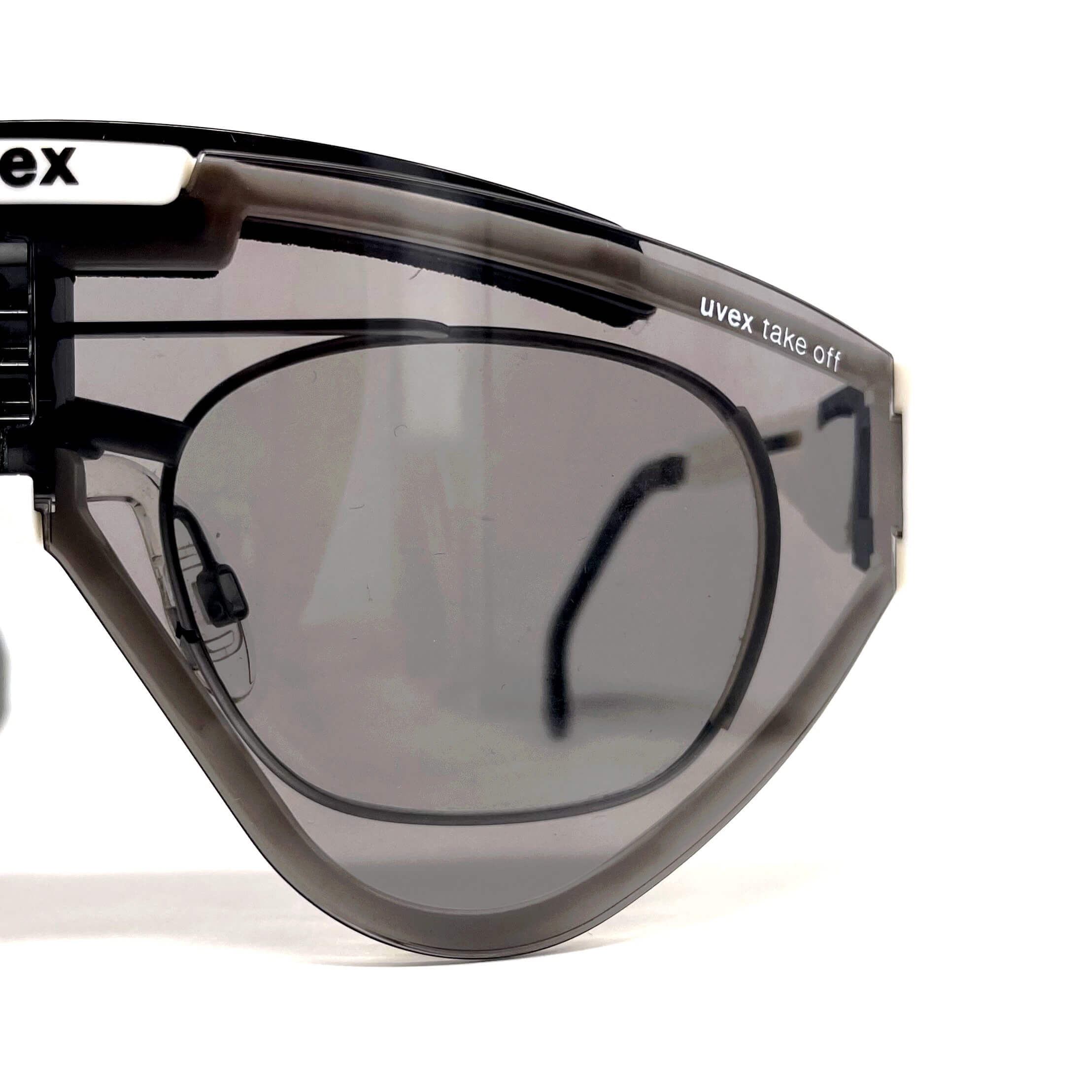 Vintage UVEX "Take Off" white optical sports sunglasses