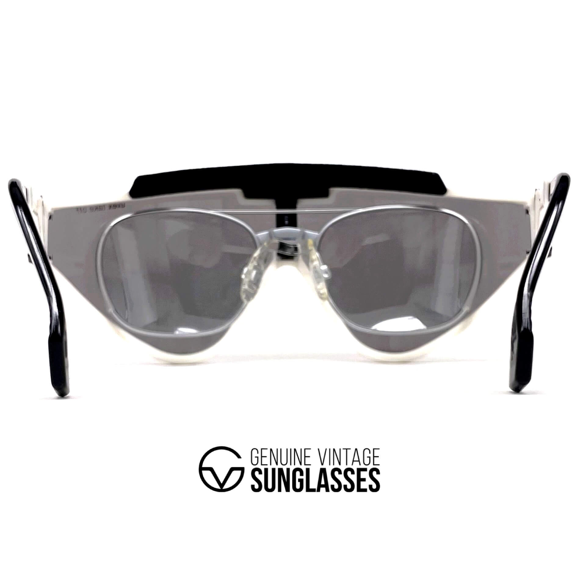 Vintage UVEX "Take Off" white optical sports sunglasses