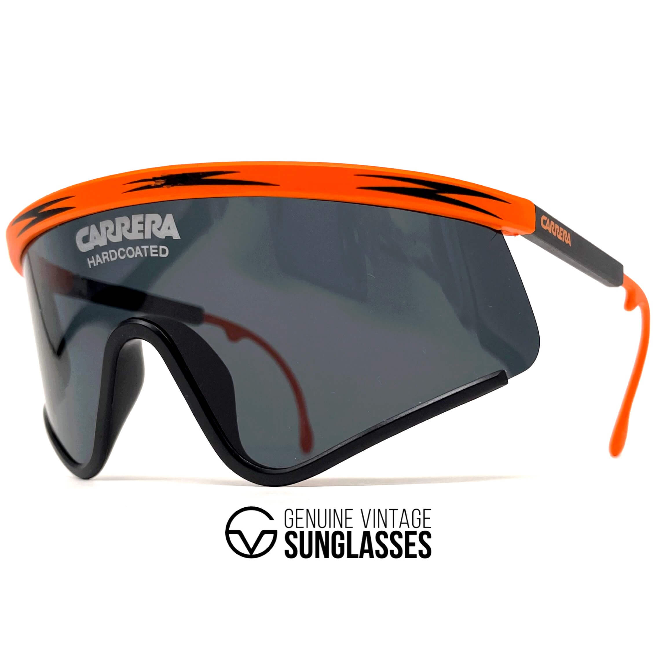 Vintage CARRERA 5449 rare orange sports XXL sunglasses