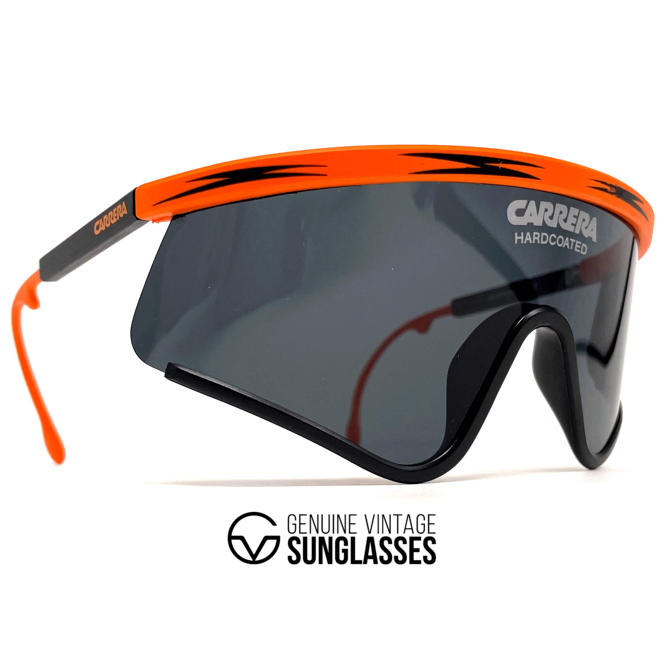 Vintage CARRERA 5449 rare orange sports XXL sunglasses