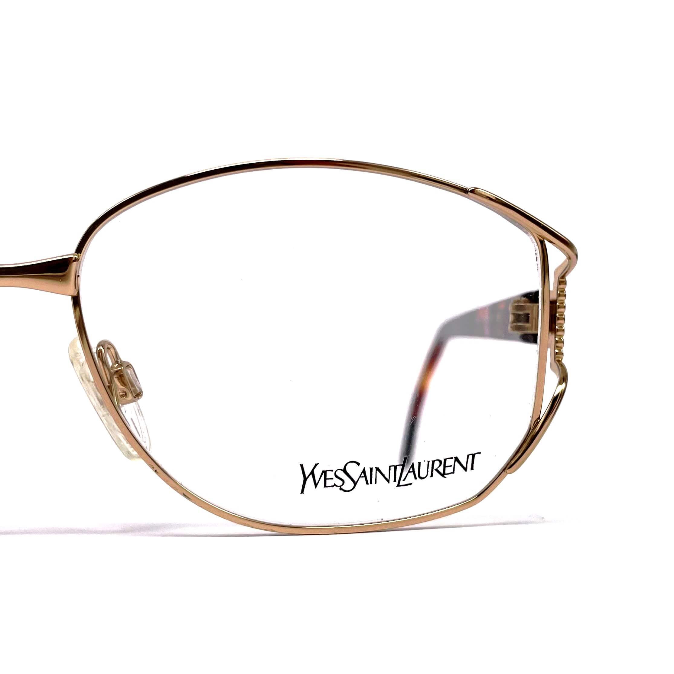 Vintage YVES SAINT LAURENT 4028 gold glasses frames