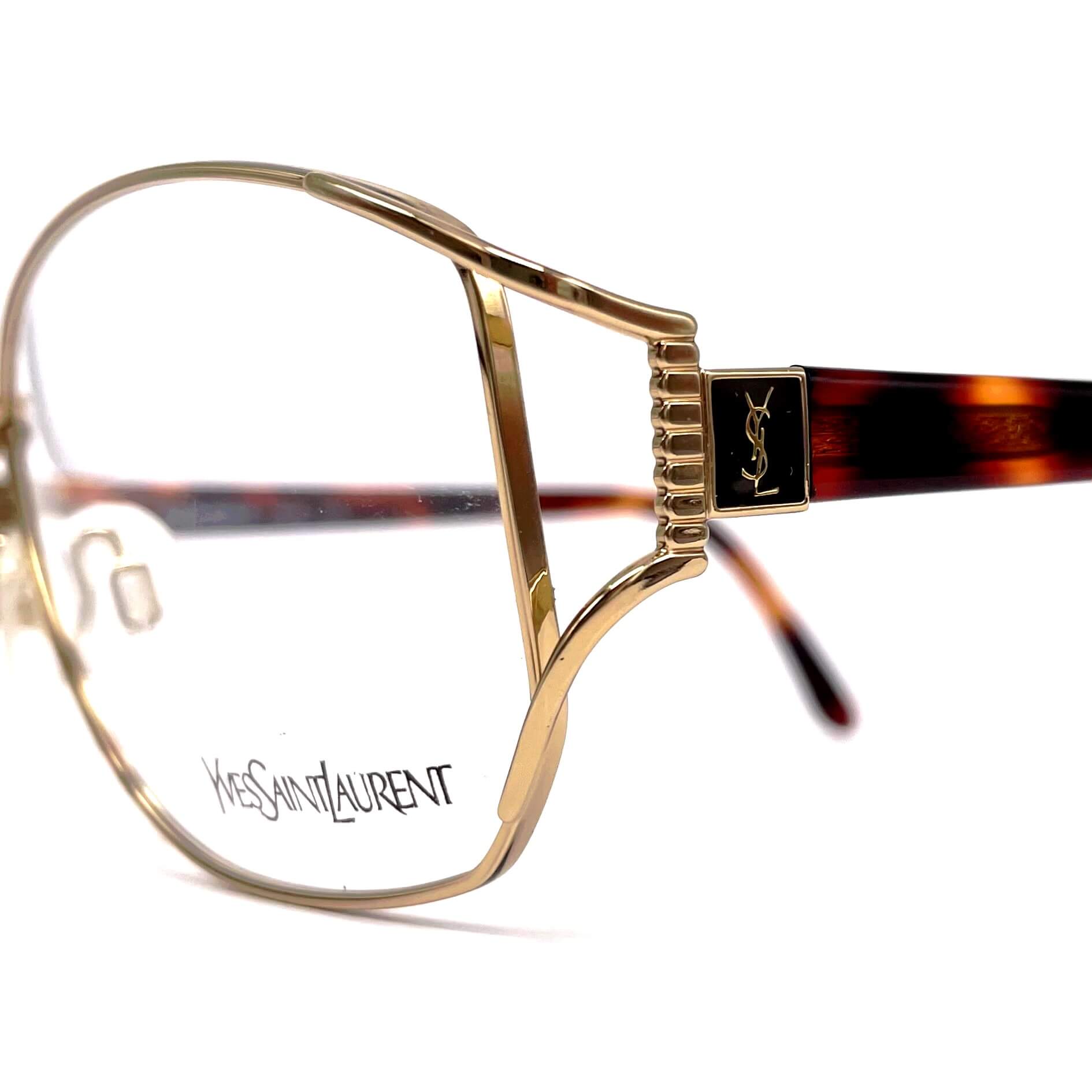 Vintage YVES SAINT LAURENT 4028 gold glasses frames