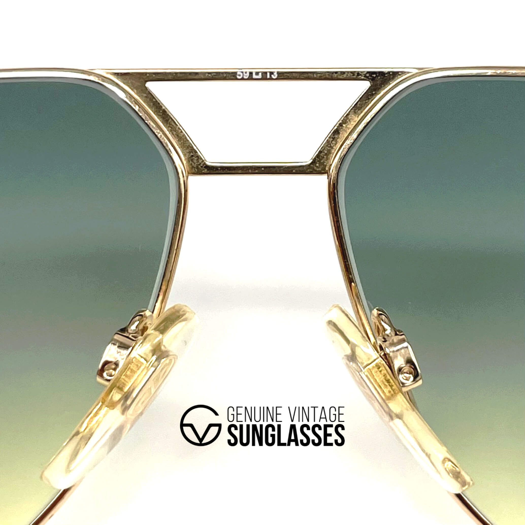 Vintage ATRIO 343 gold designer aviator sunglasses