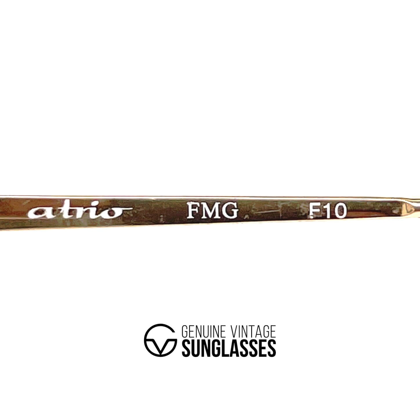Vintage ATRIO 343 gold designer aviator sunglasses