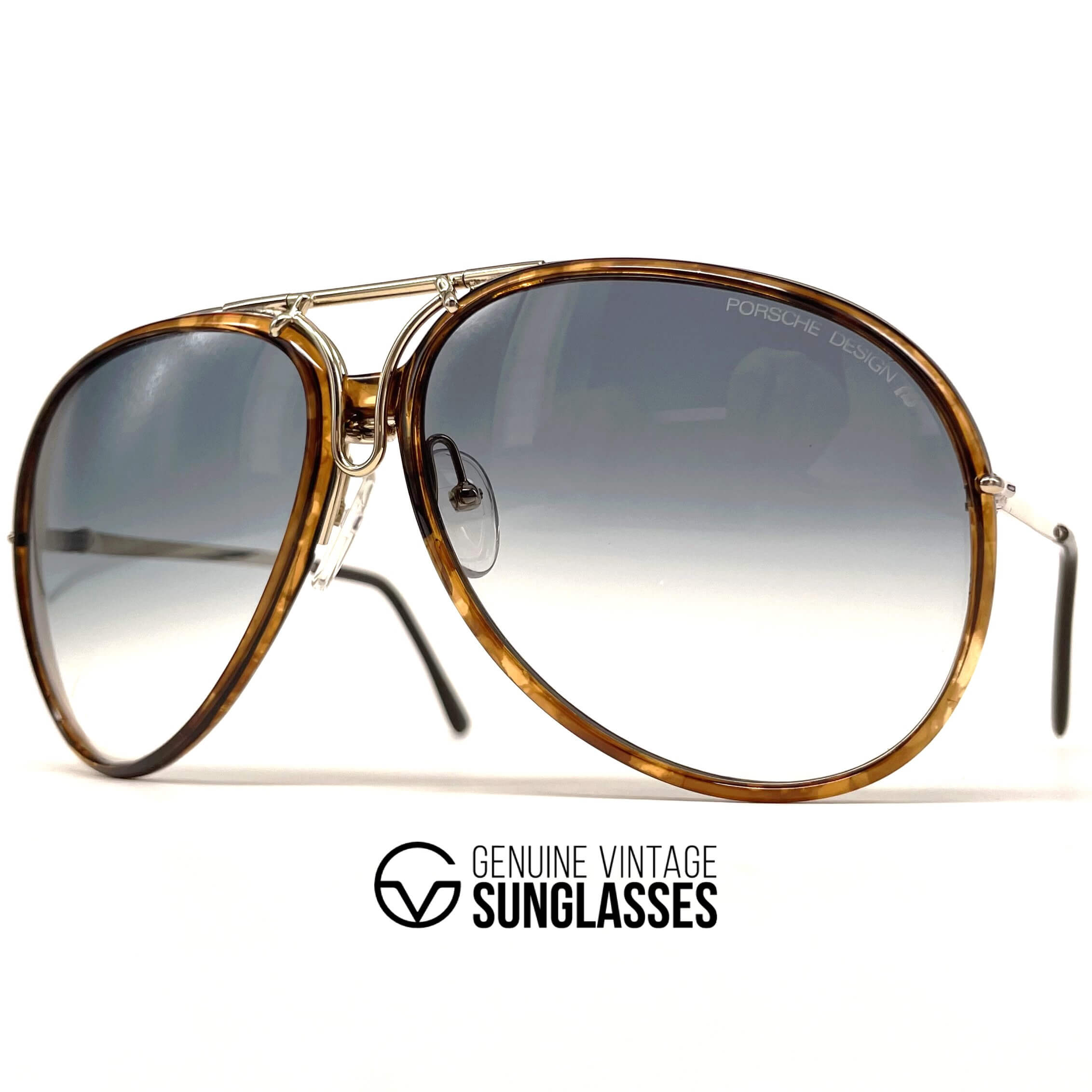 Vintage PORSCHE DESIGN by CARRERA 5632 black designer sunglasses
