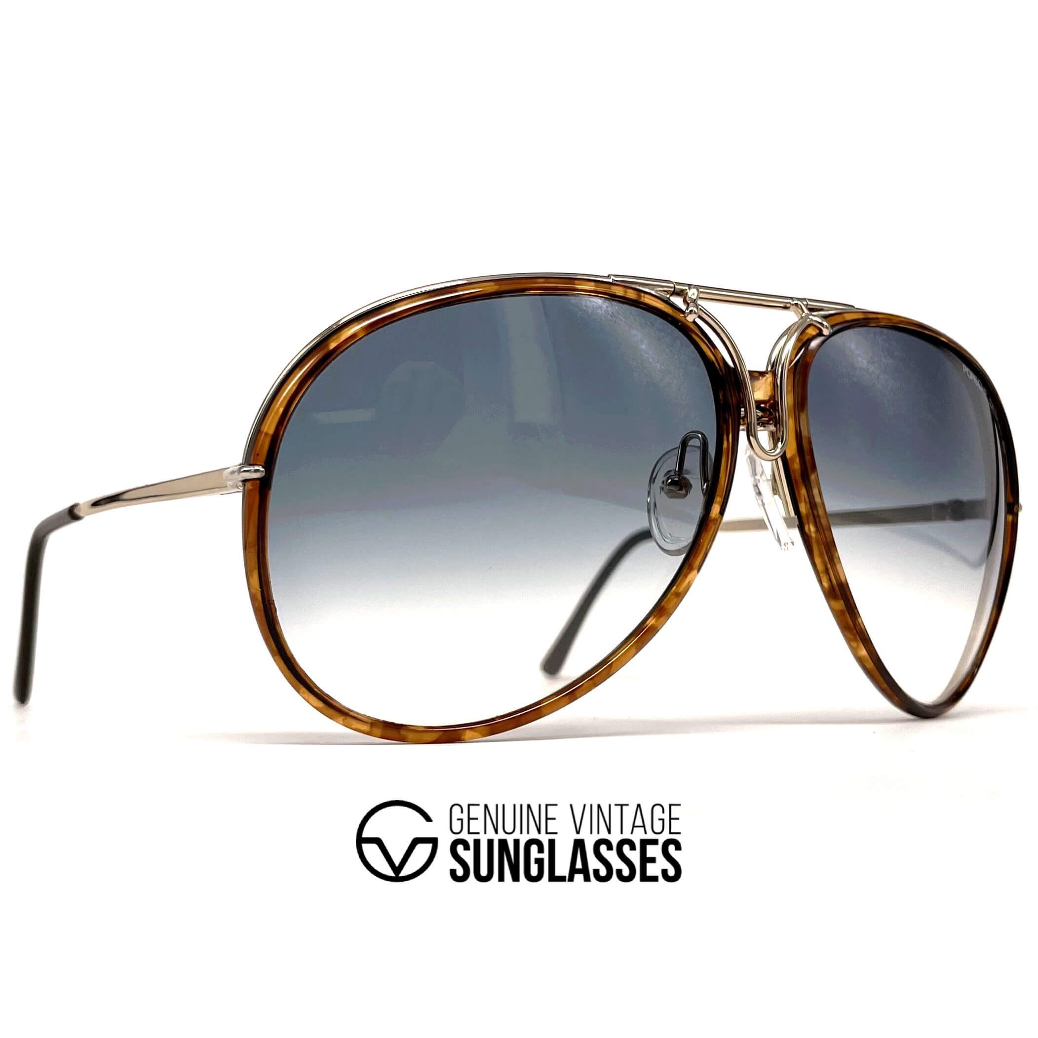Vintage PORSCHE DESIGN by CARRERA 5632 black designer sunglasses