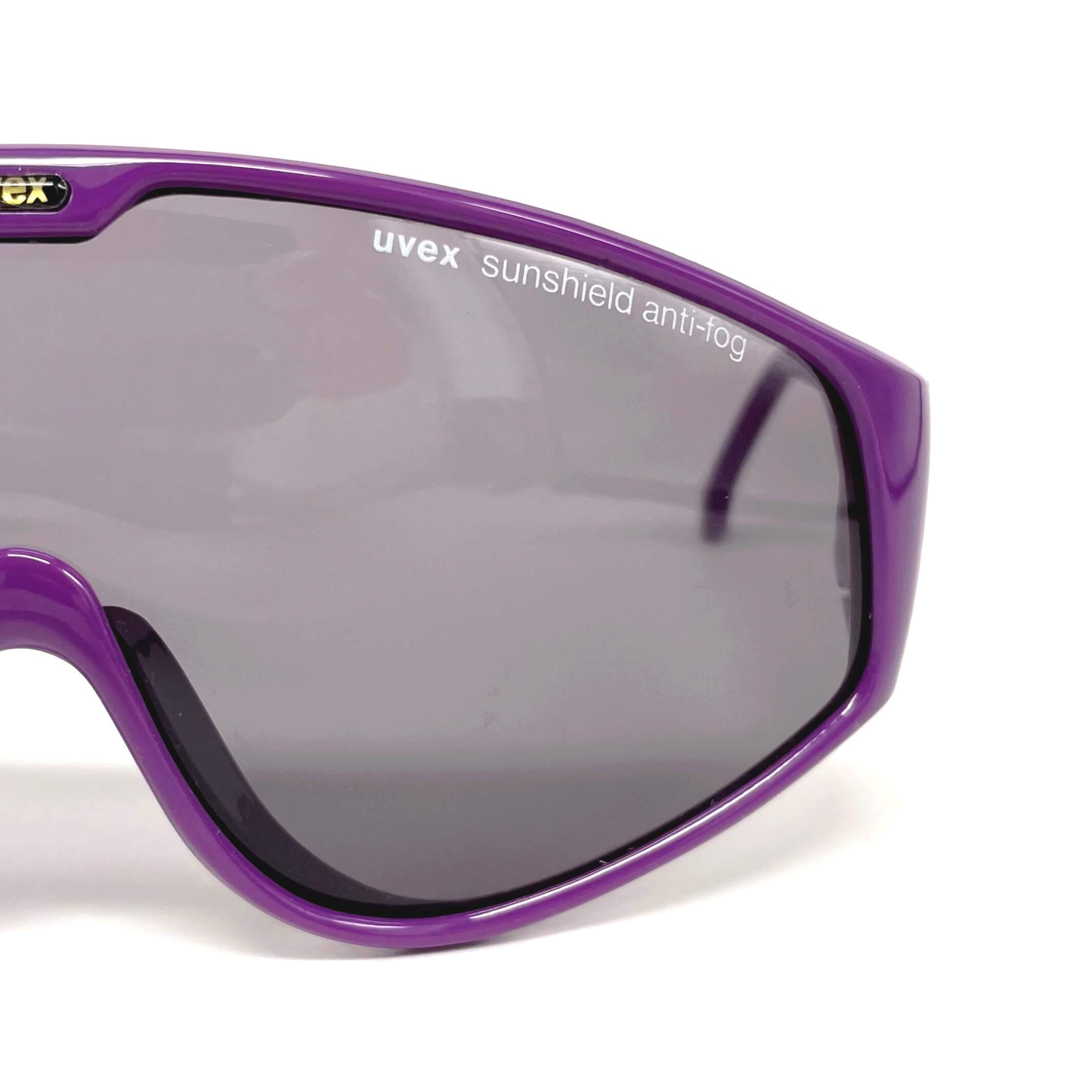 Vintage UVEX Sunshield "Anti-Fog" blue XXL sports sunglasses
