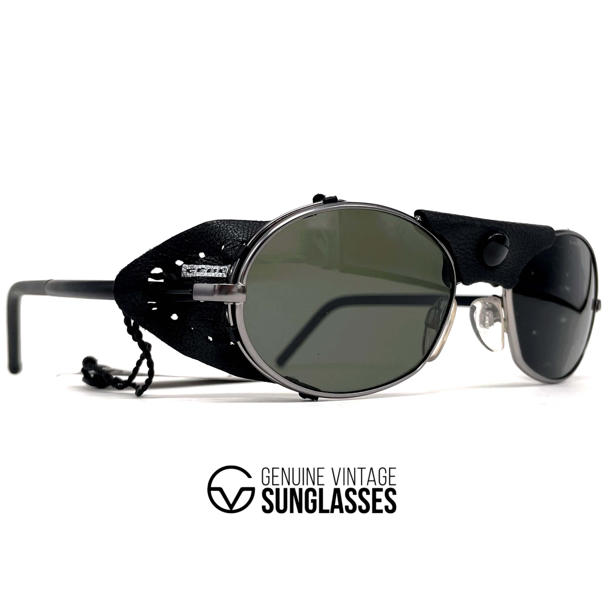 Vintage CEBE 3500 PI leather mineral glacier sports sunglasses