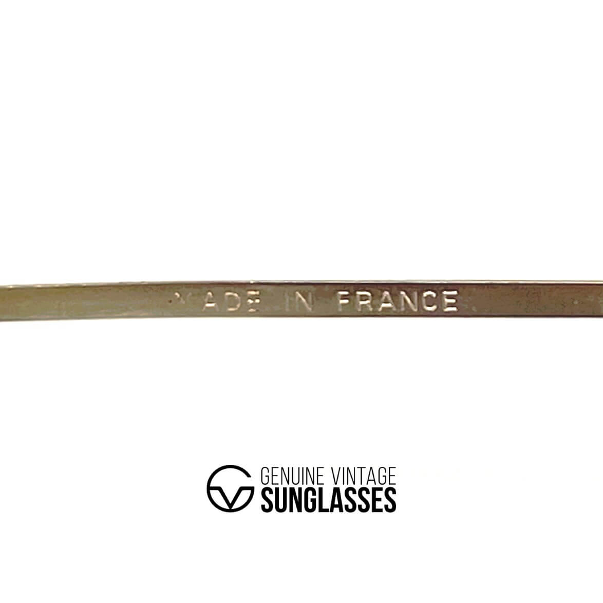 Vintage CEBE 106 Metal gold mineral aviator sunglasses