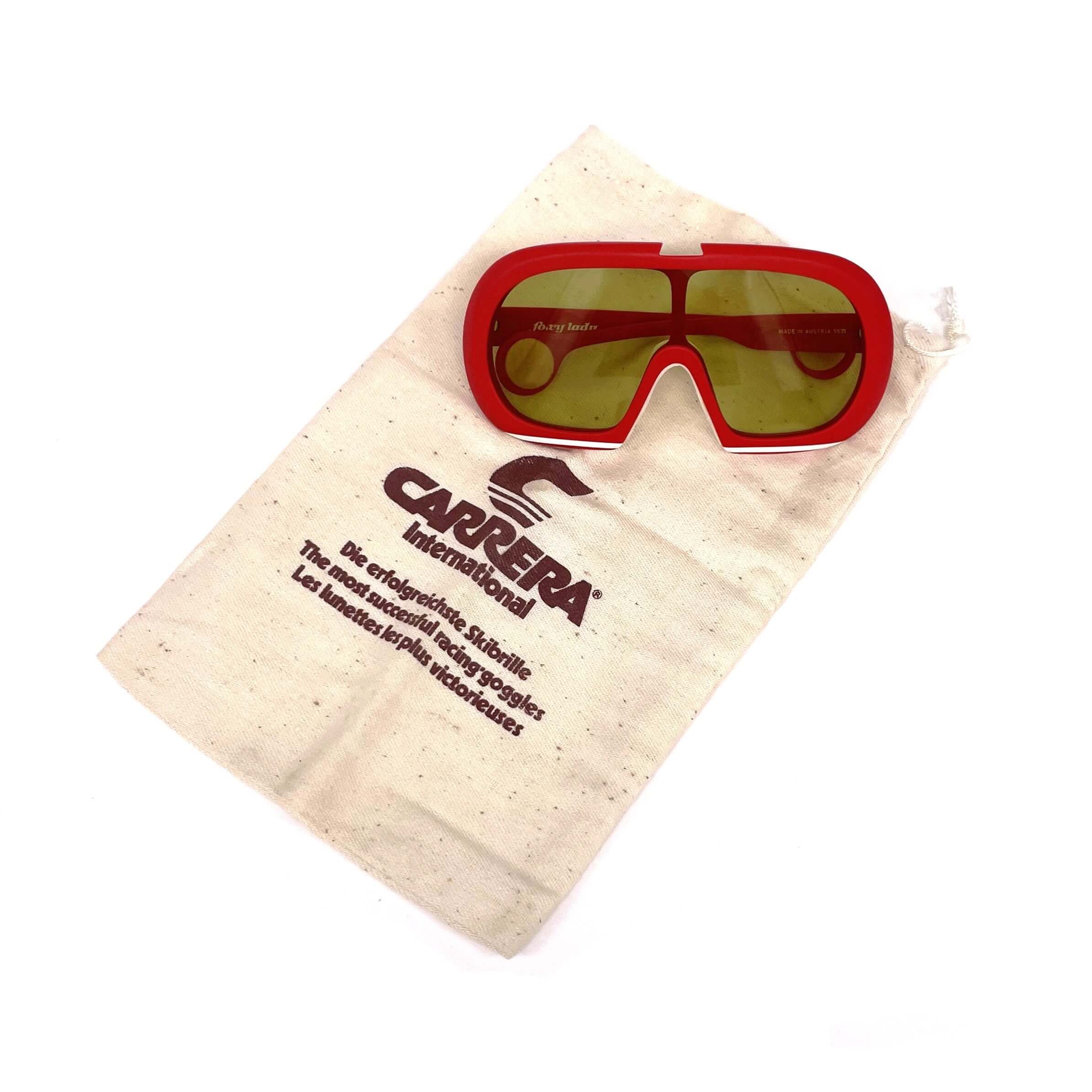 Vintage CARRERA 5531 Foxy Lady red designer sunglasses