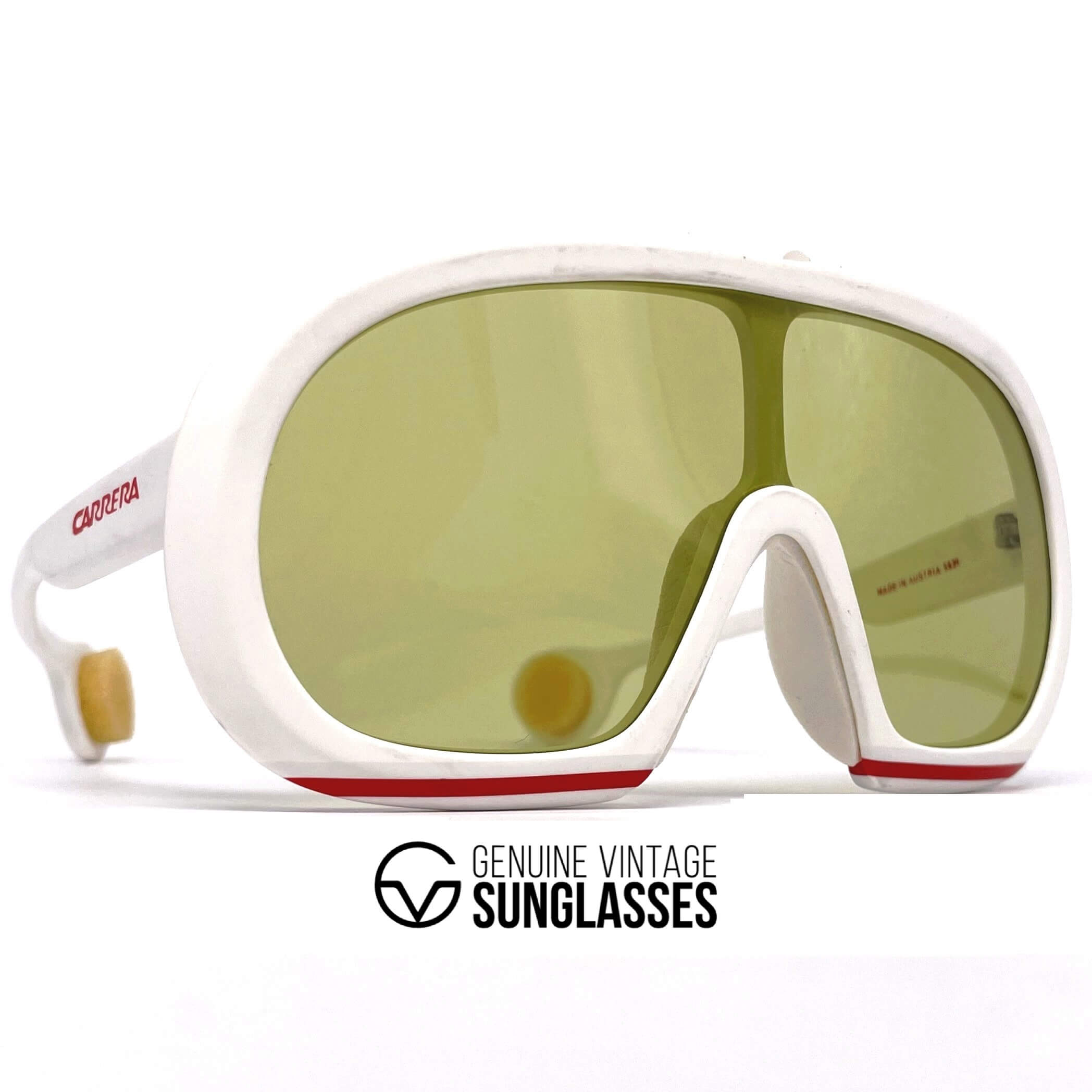 Vintage CARRERA 5531 Foxy Lady white designer sunglasses