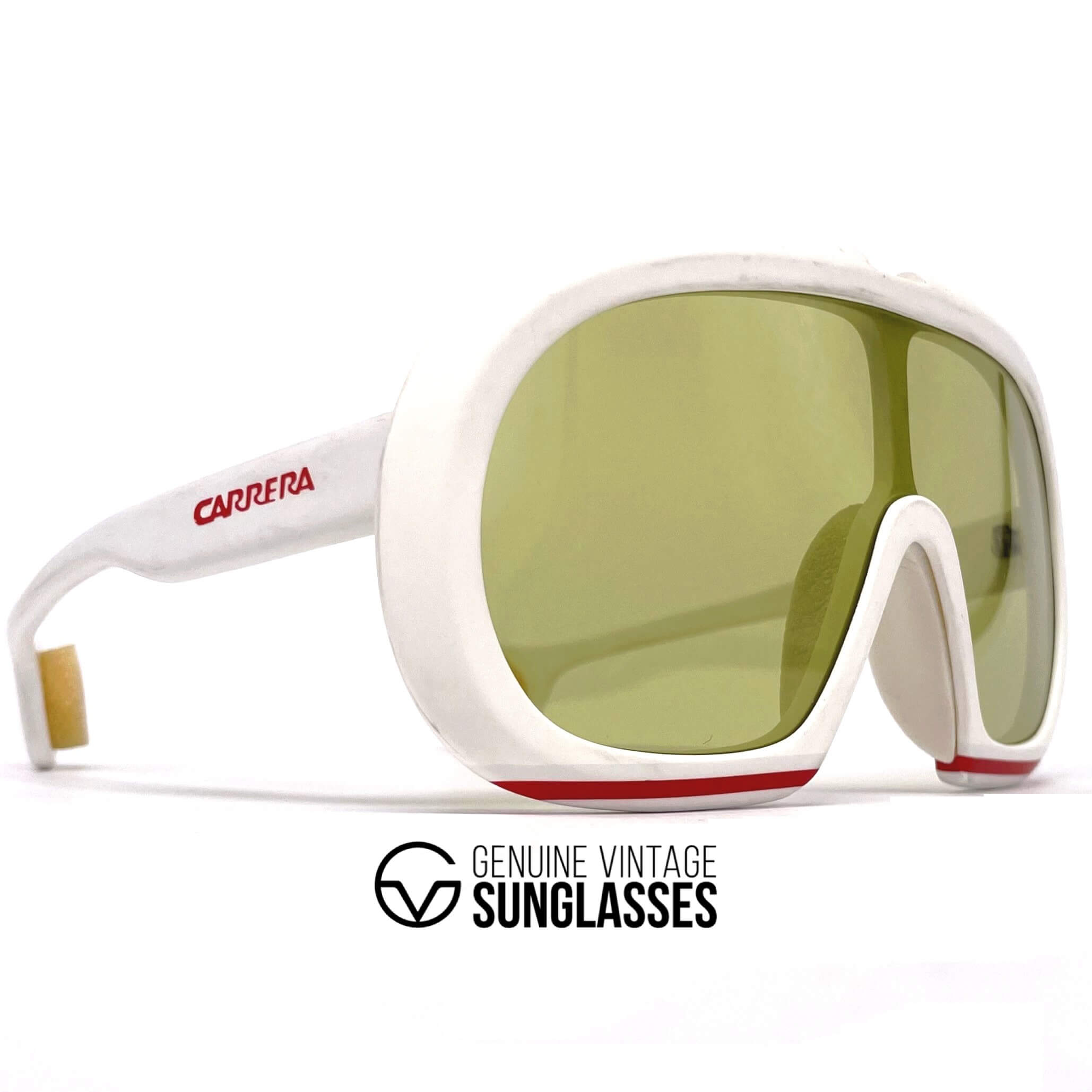 Vintage CARRERA 5531 Foxy Lady white designer sunglasses