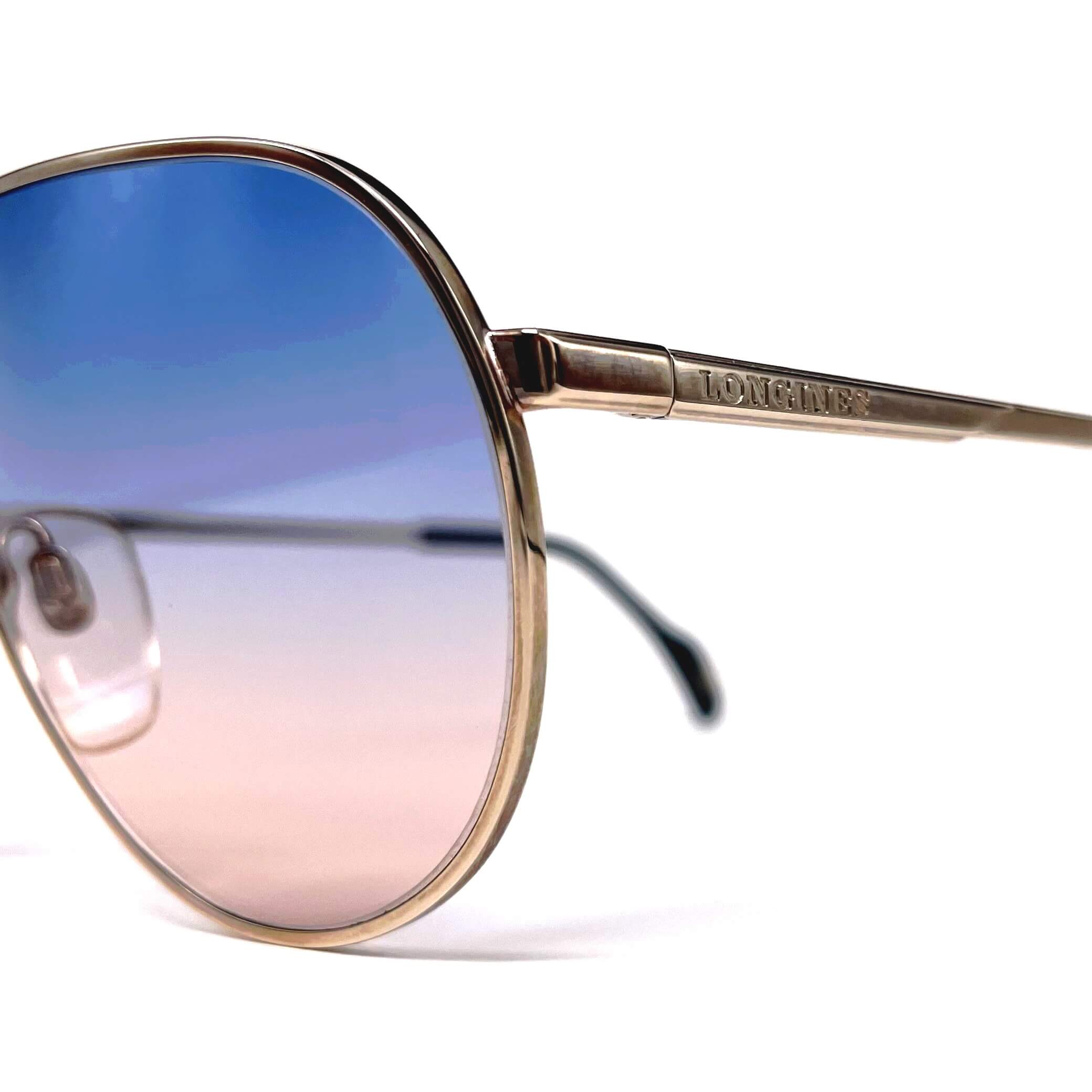 Vintage LONGINES 0154 METZLER rare designer aviator sunglasses