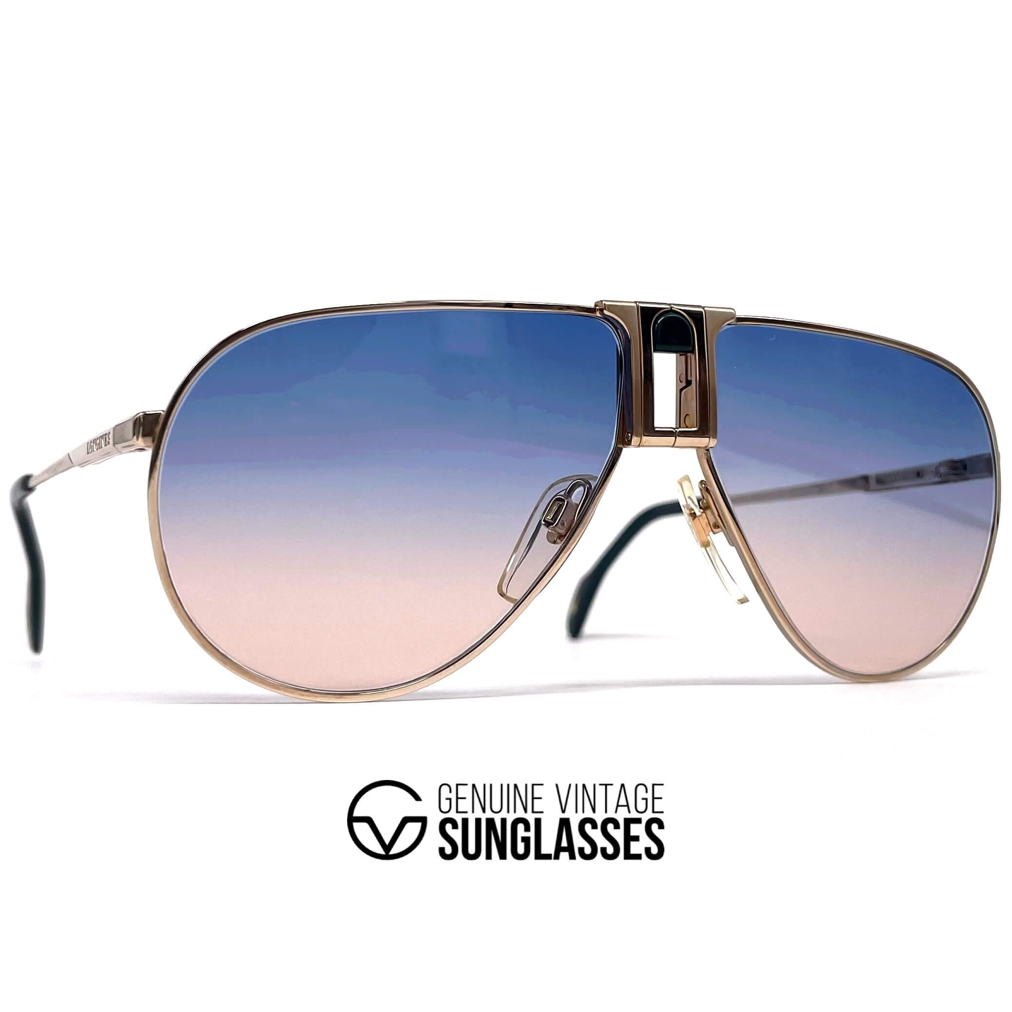 Vintage LONGINES 0154 METZLER rare designer aviator sunglasses